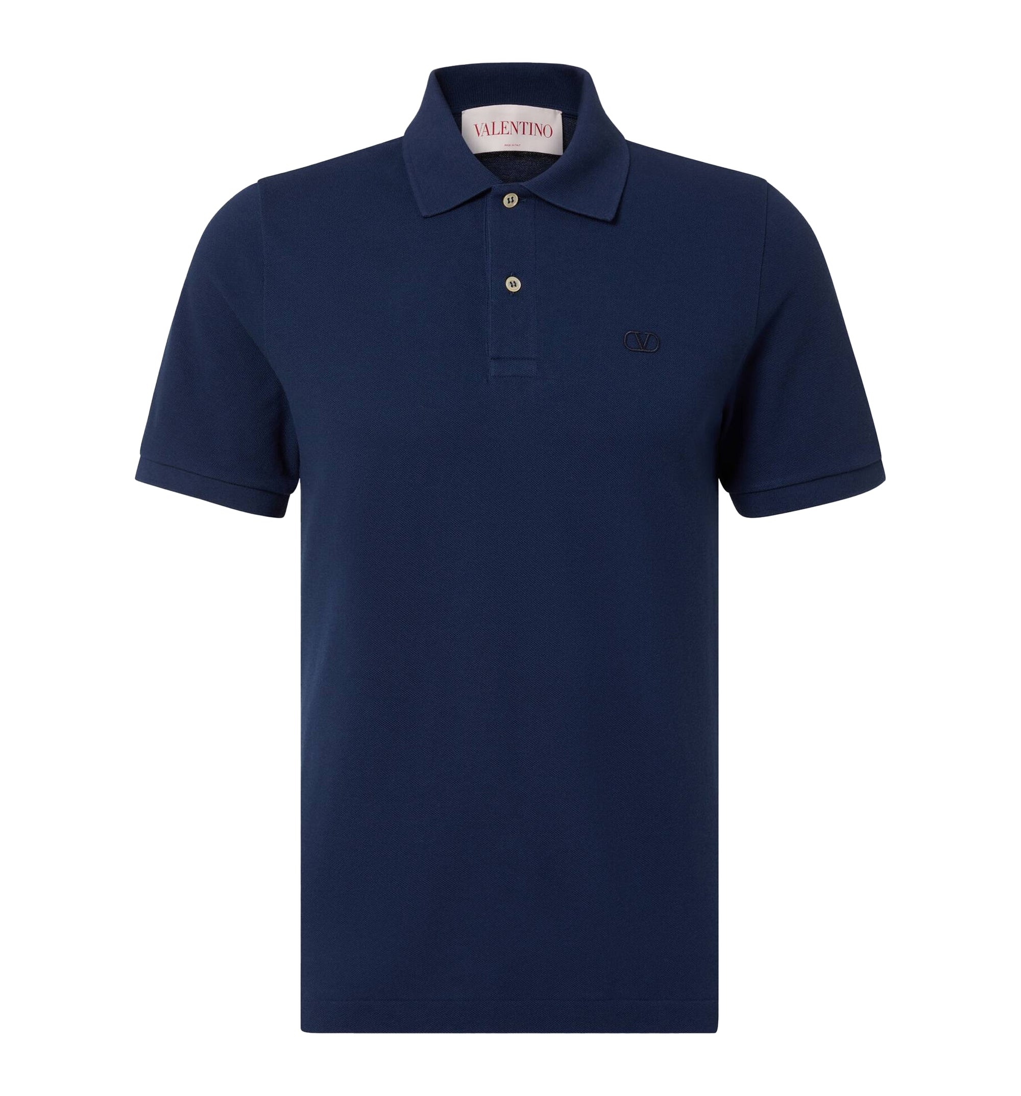 VLogo Signature cotton piqué polo shirt