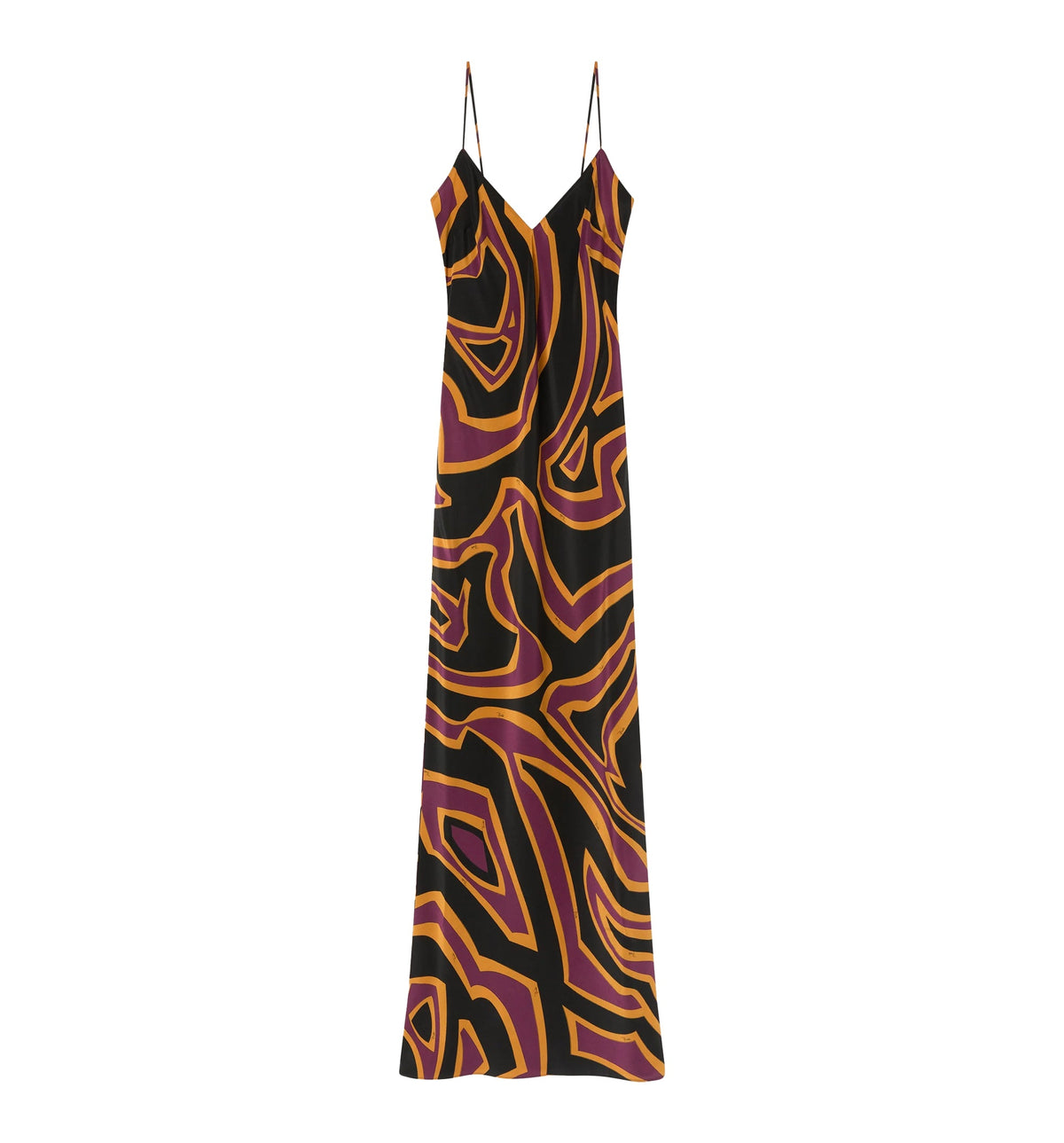 Labirinto Print Crêpe de Chine Dress
