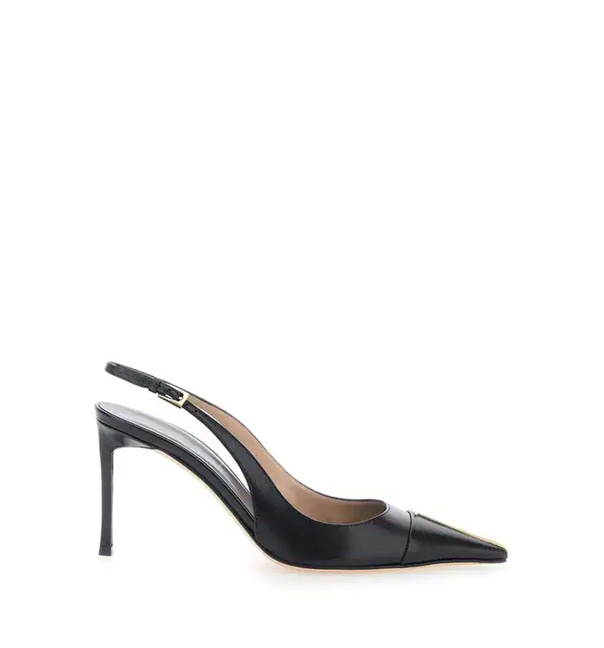 Slingback Pumps With T Plate