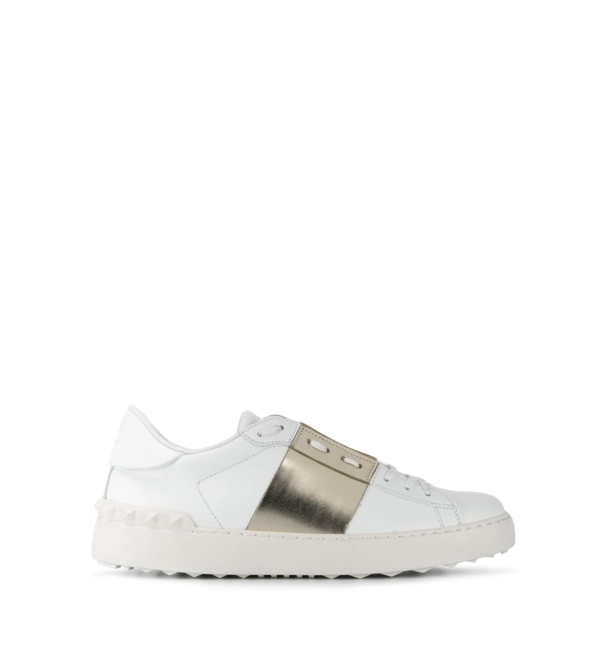 Open Leather Sneakers