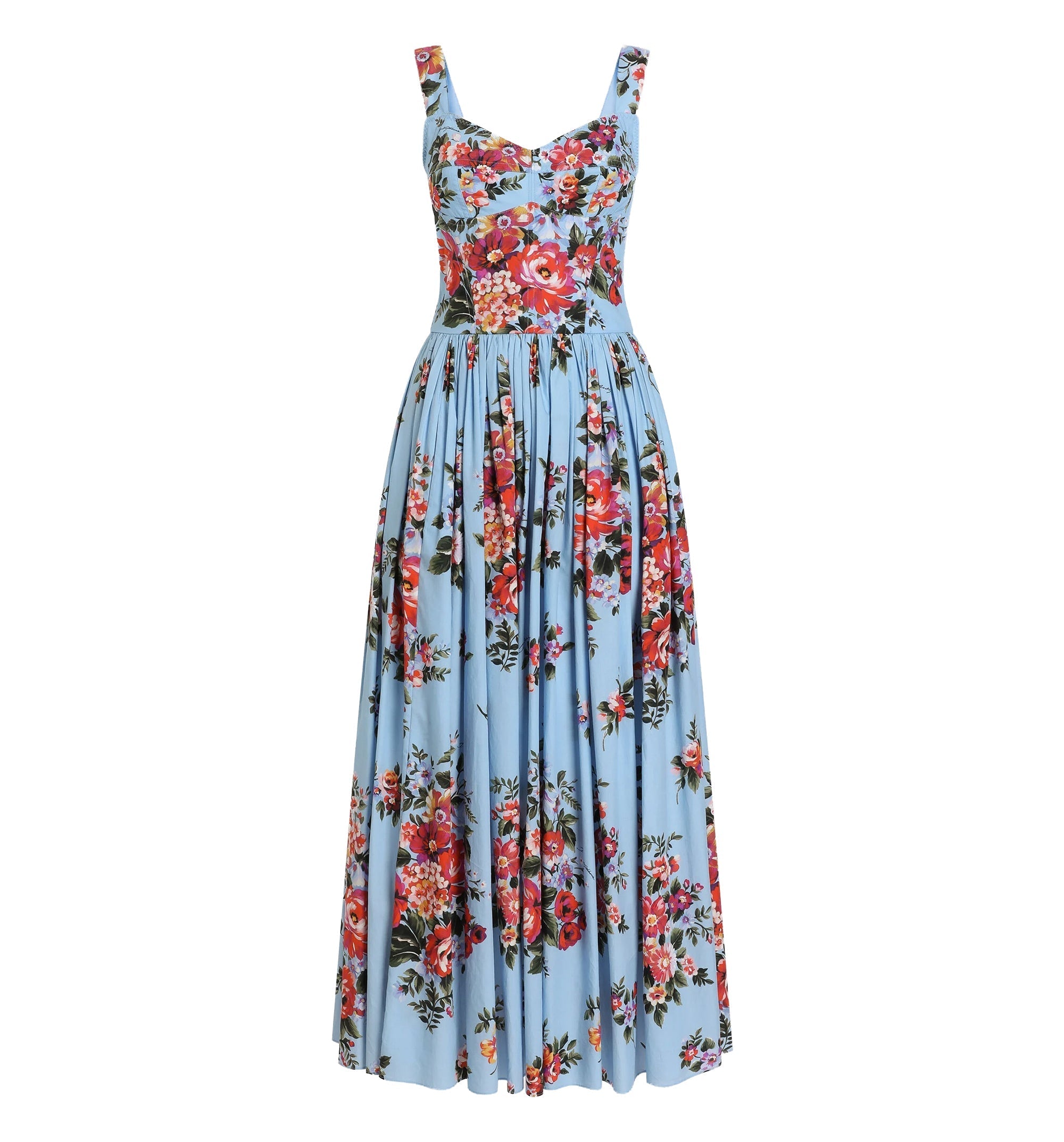 Flower Bouquet Print Dress