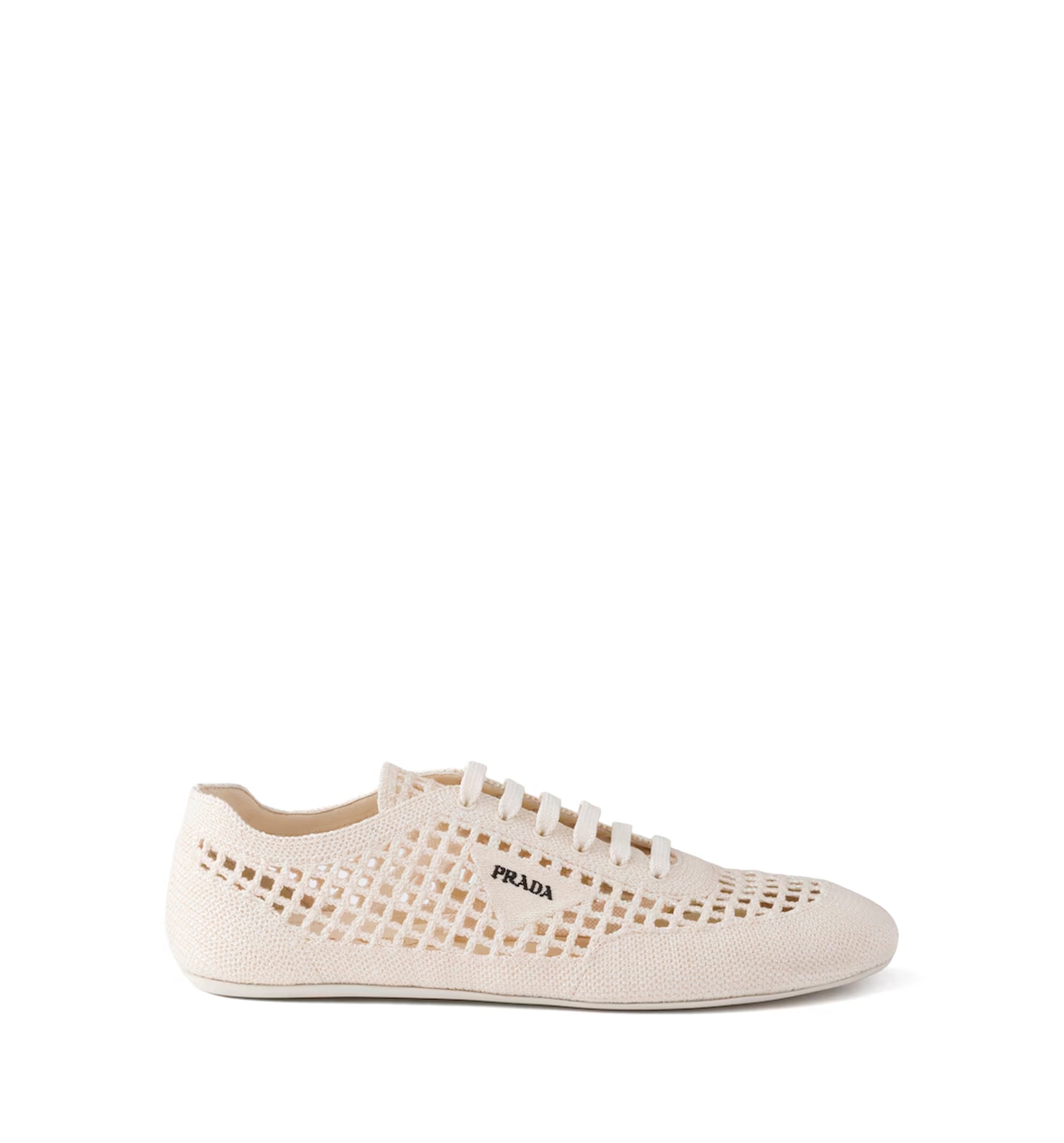 Collapse crochet laced sneakers