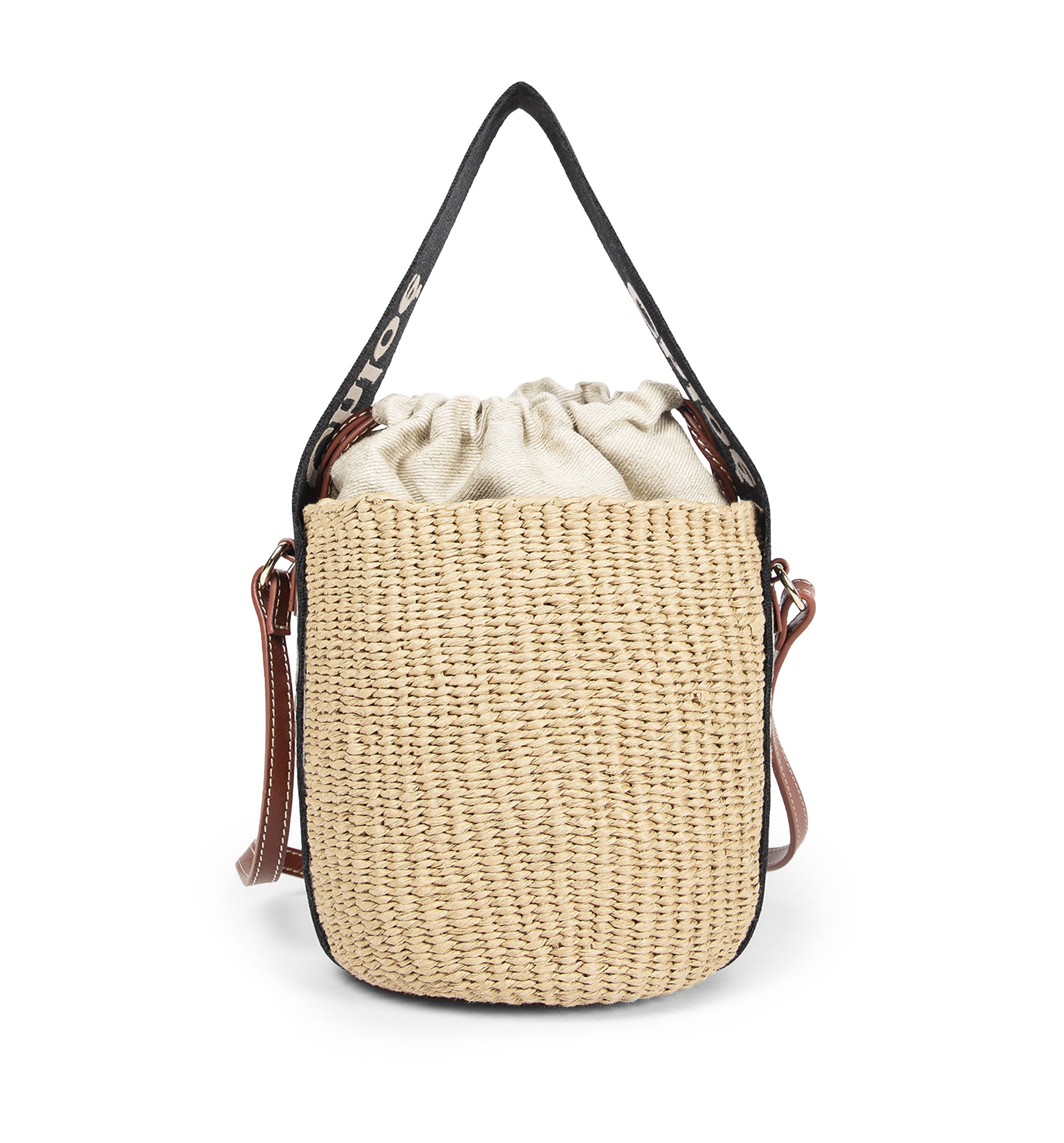 Small Woody Basket In Natural Fibers