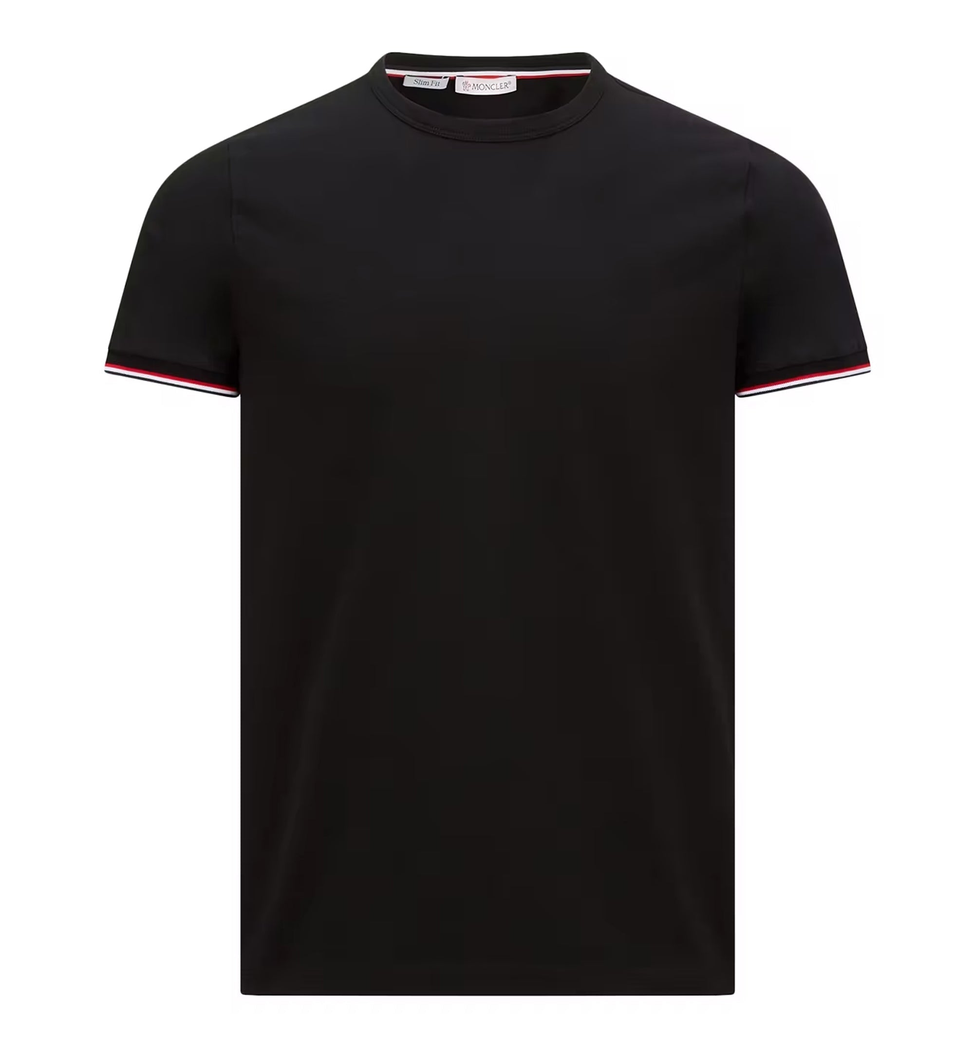 Tricolor-Trimmed Cotton T-Shirt