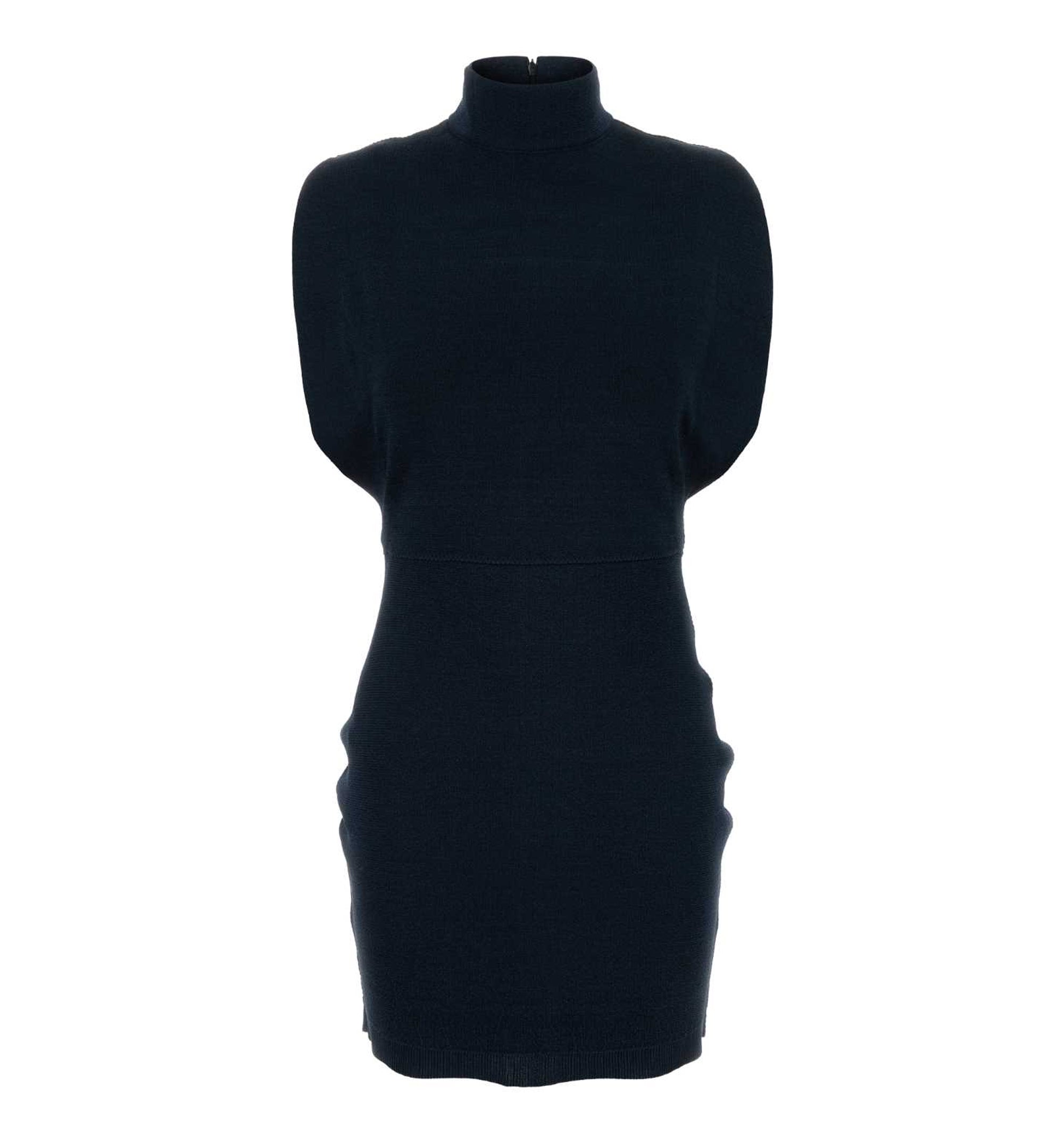 Silk Knit Cinched Dress