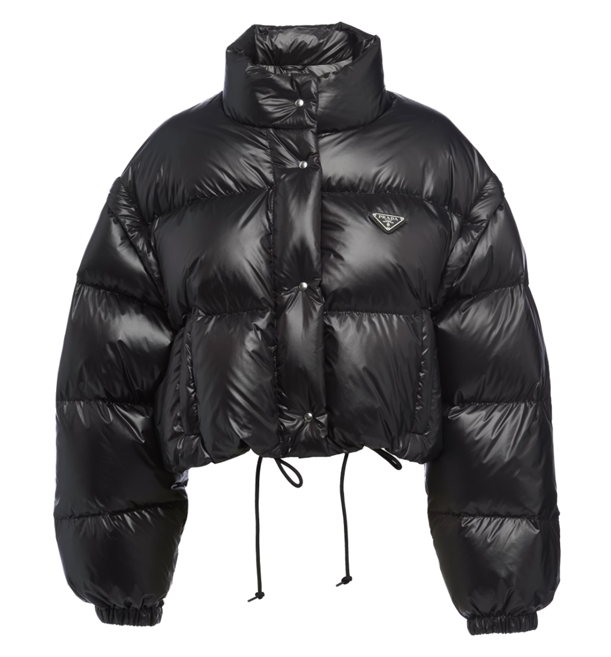 Re-Nylon Cropped Convertible Down Jacket