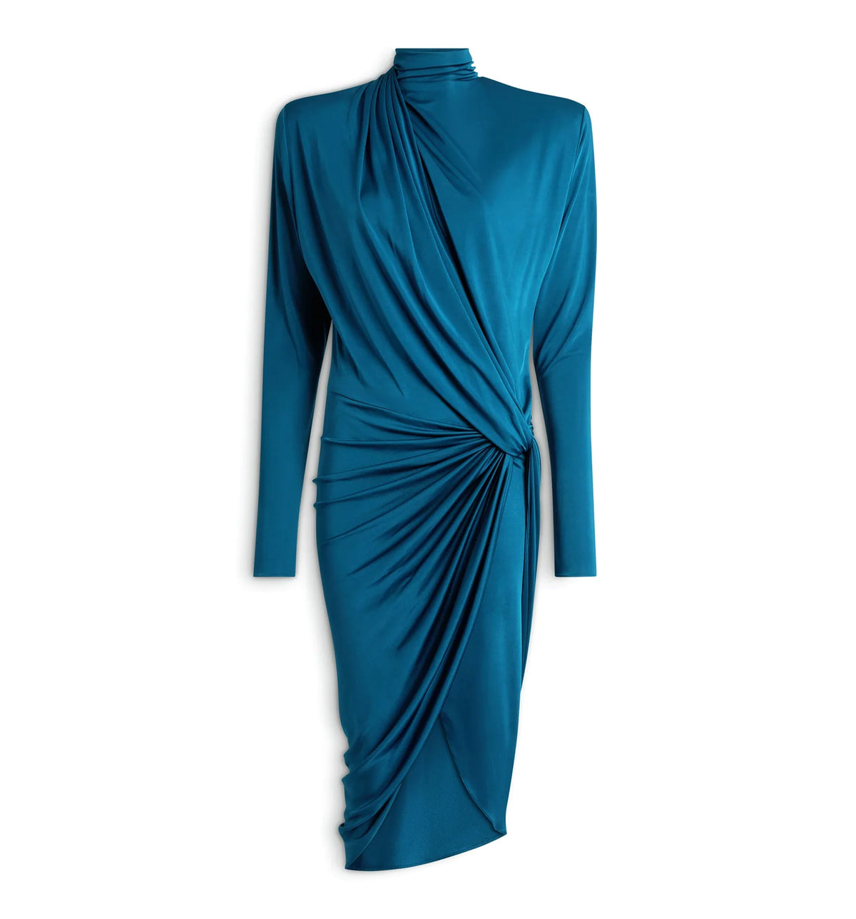 Draped flowing jersey dress