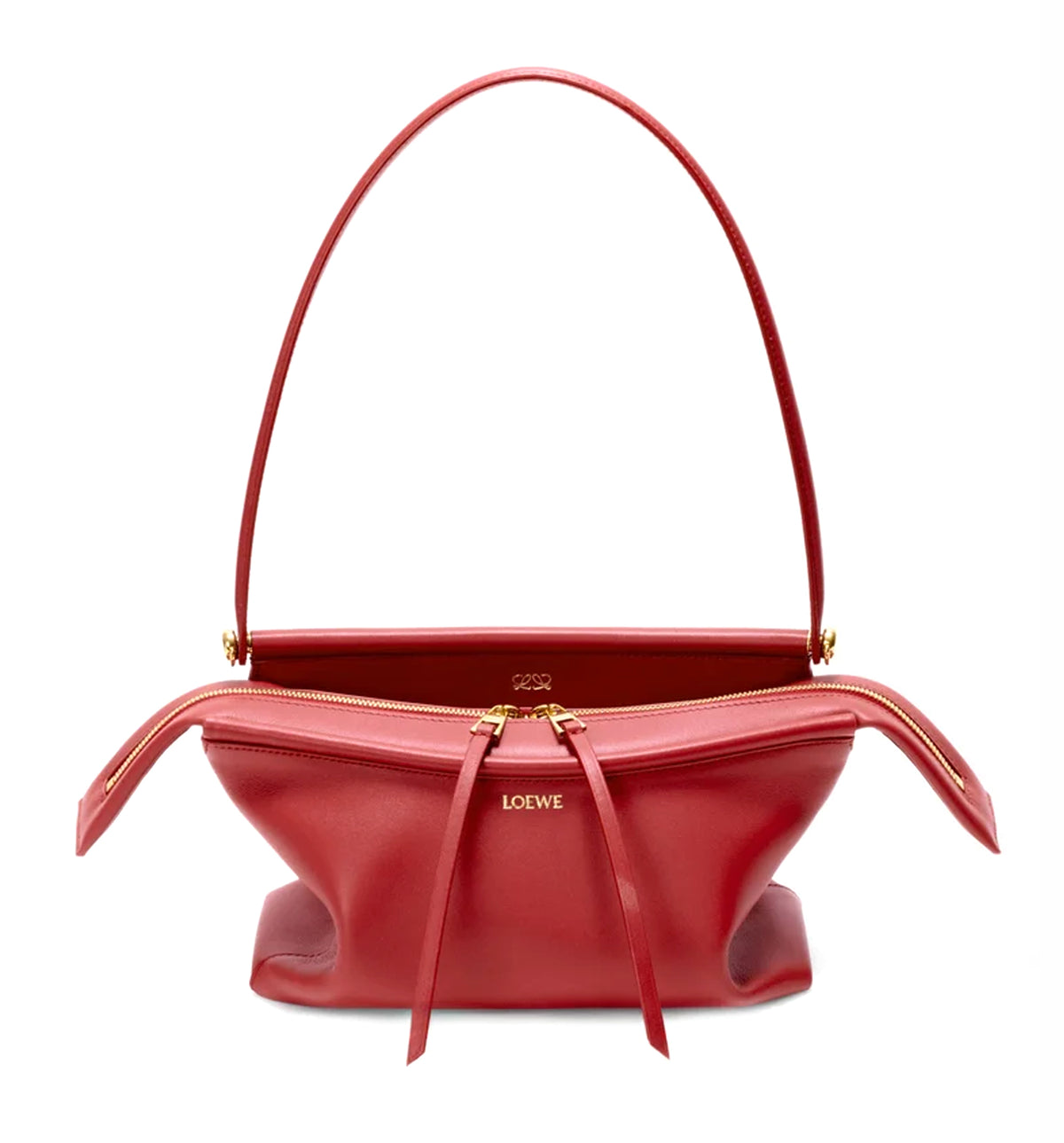 Small Whisker bag in glazed calfskin