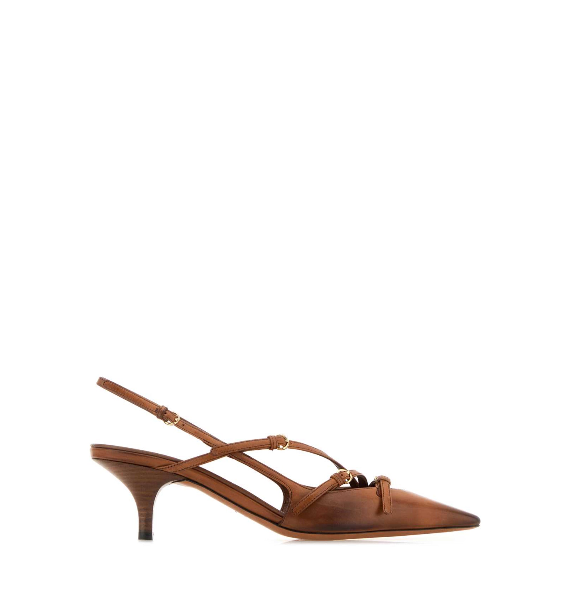 Leather Slingback Pumps
