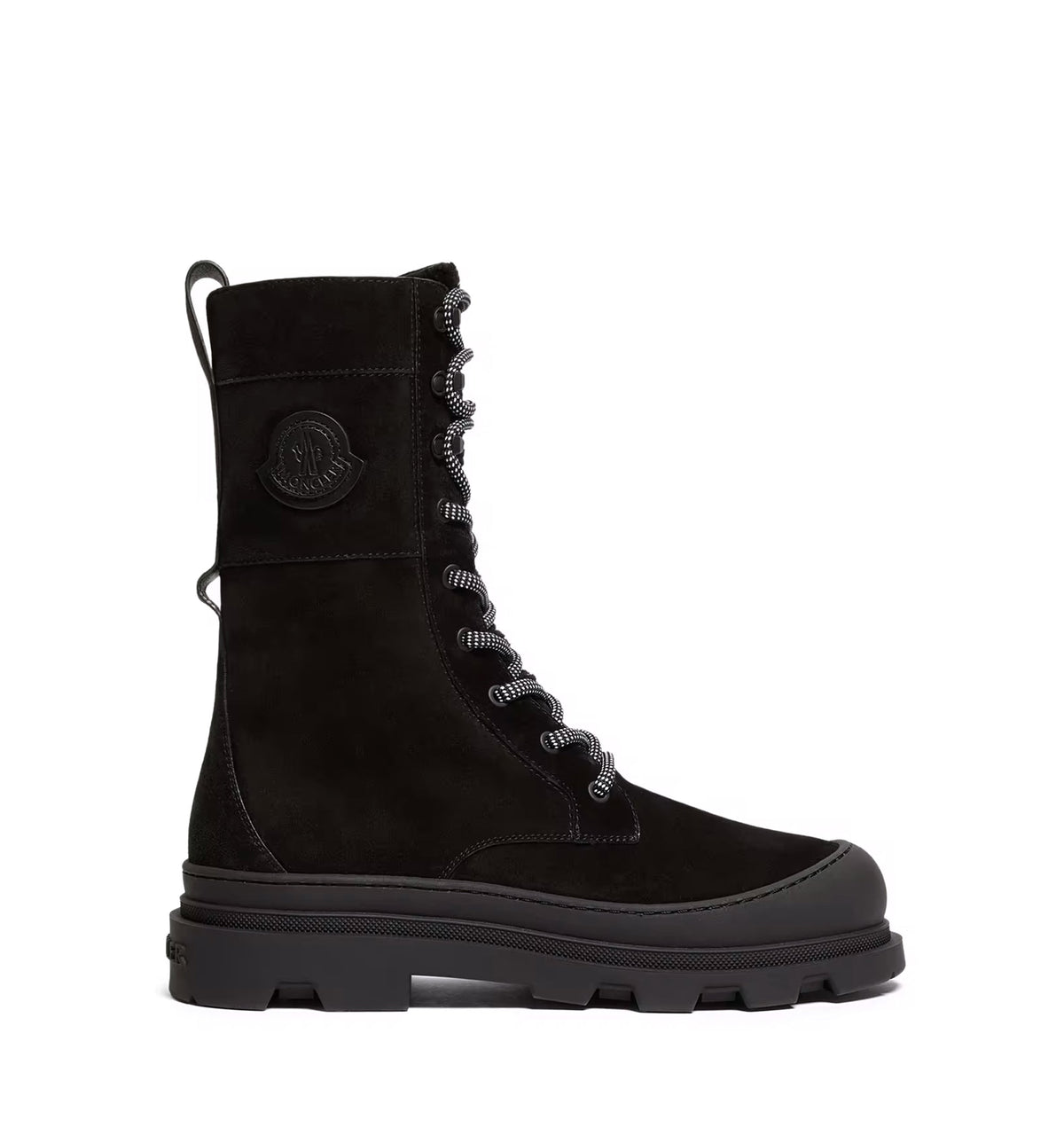 Vera High Suede & Shearling Lace-Up Boots