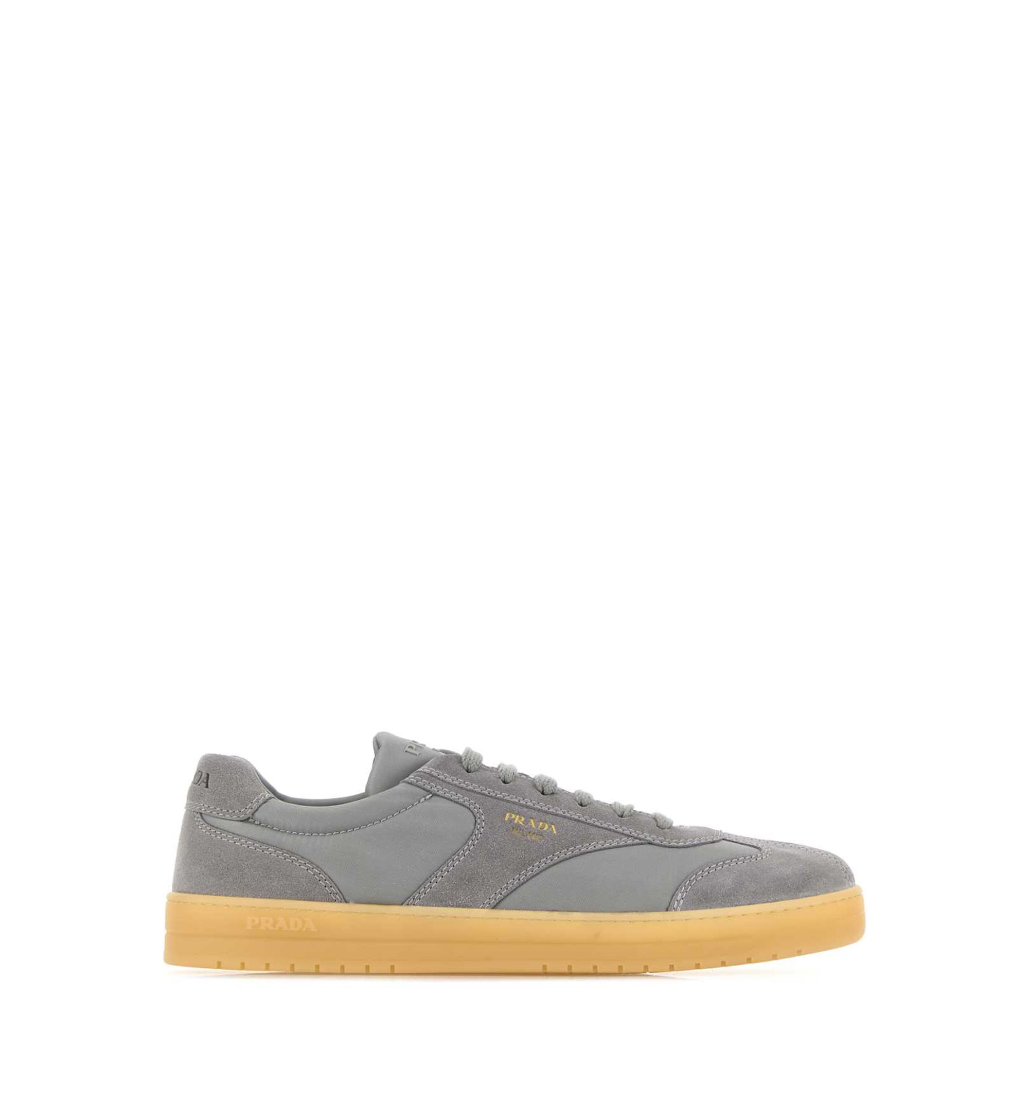 Suede And Re-Nylon Sneakers