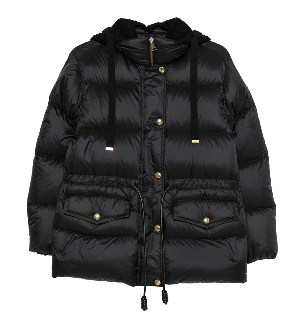Diaphane Hooded Quilted Jacket