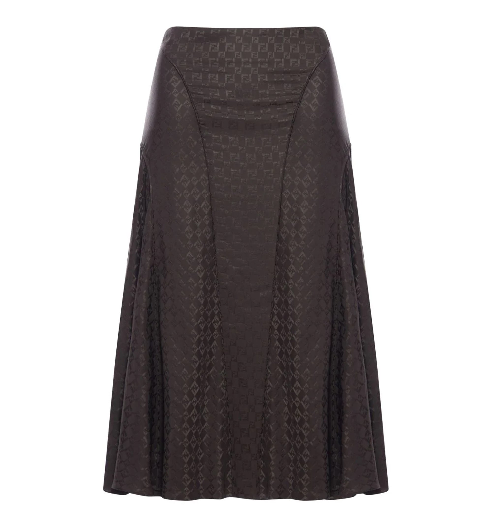 Jacquard FF Silk Skirt