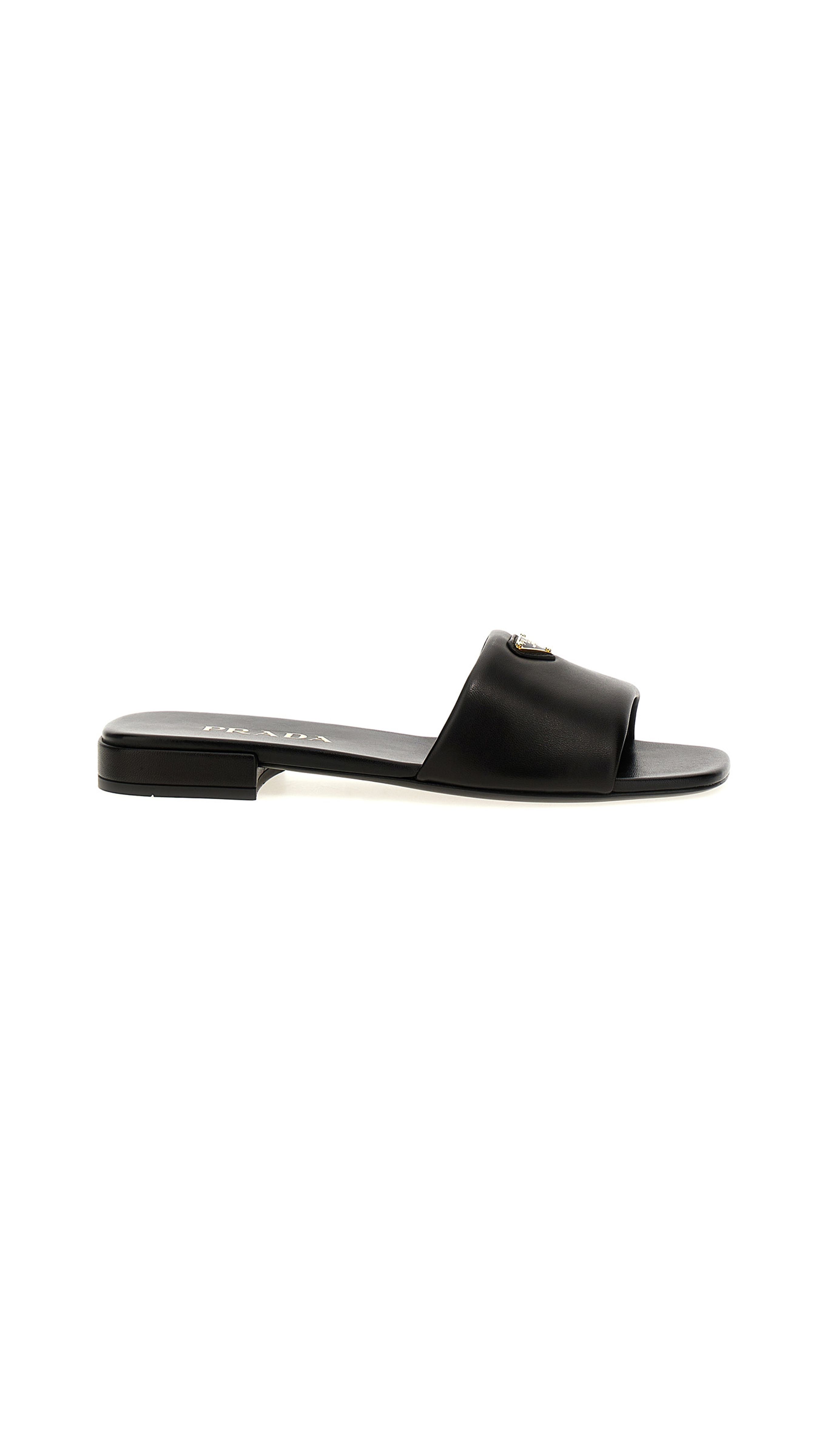 Nappa Leather Slide - Black