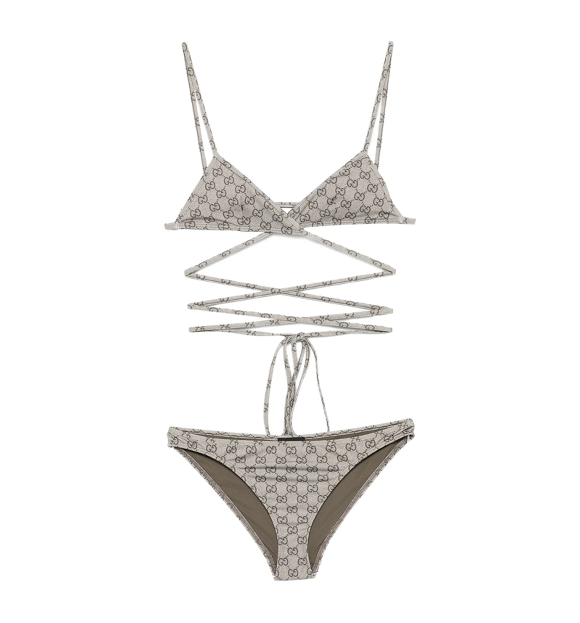 Printed Stretch Jersey Bikini
