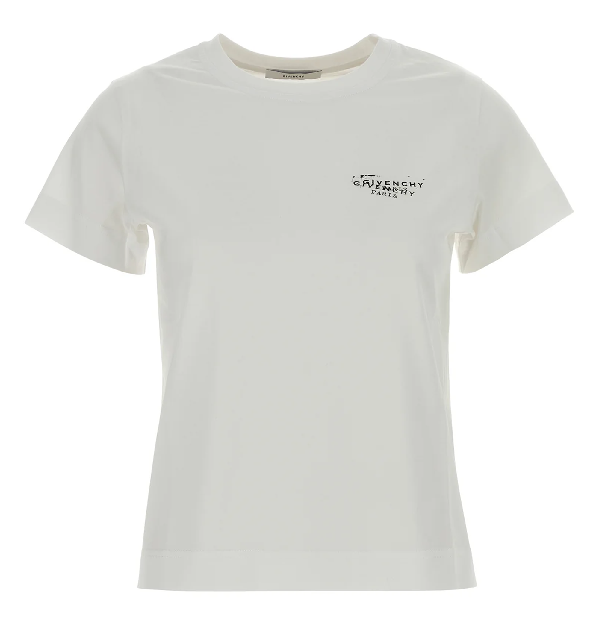 T-shirt In Cotton With Givenchy Stamp Print