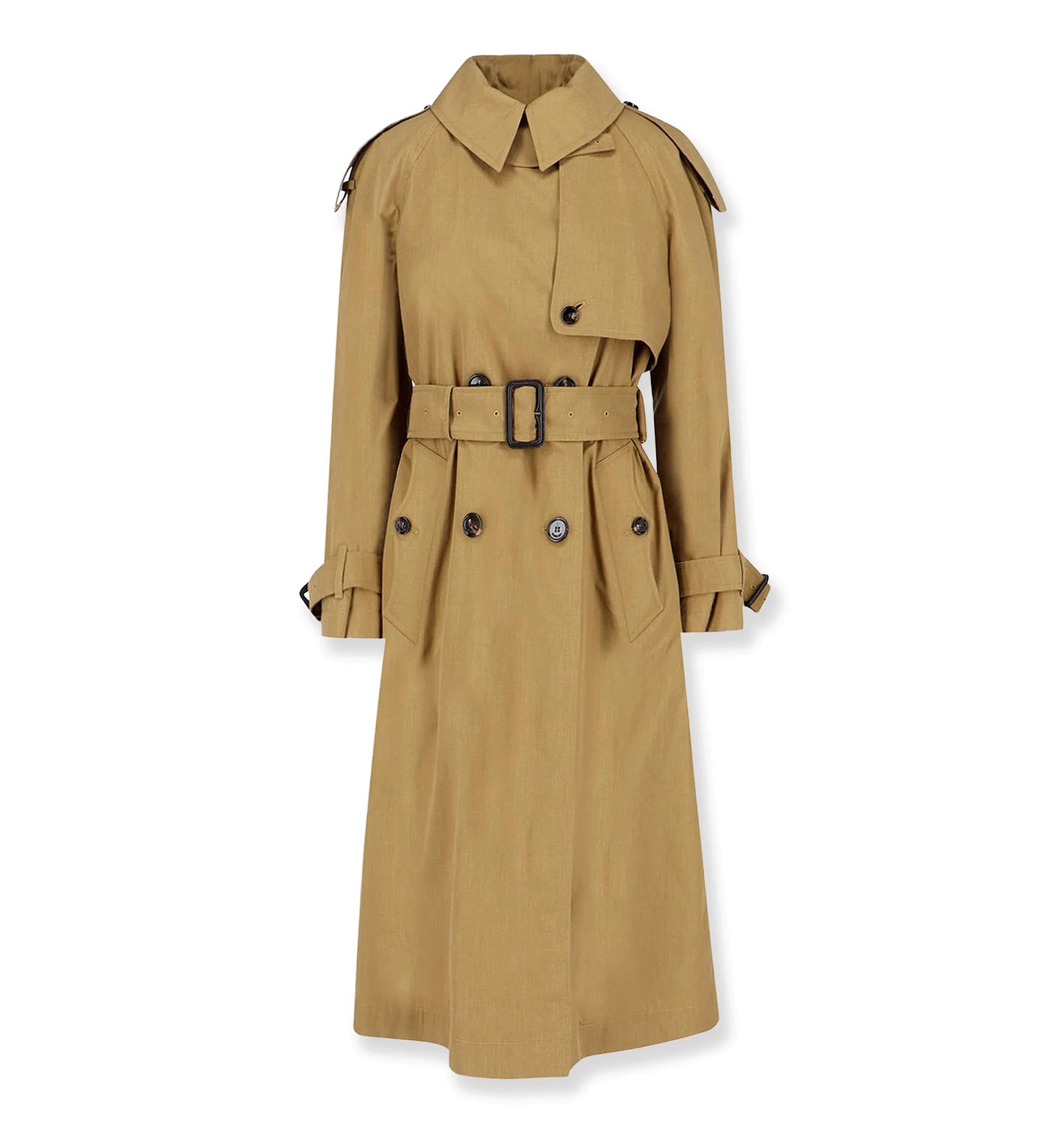 Long Canvas Fitzrovia Trench Coat With Warmer