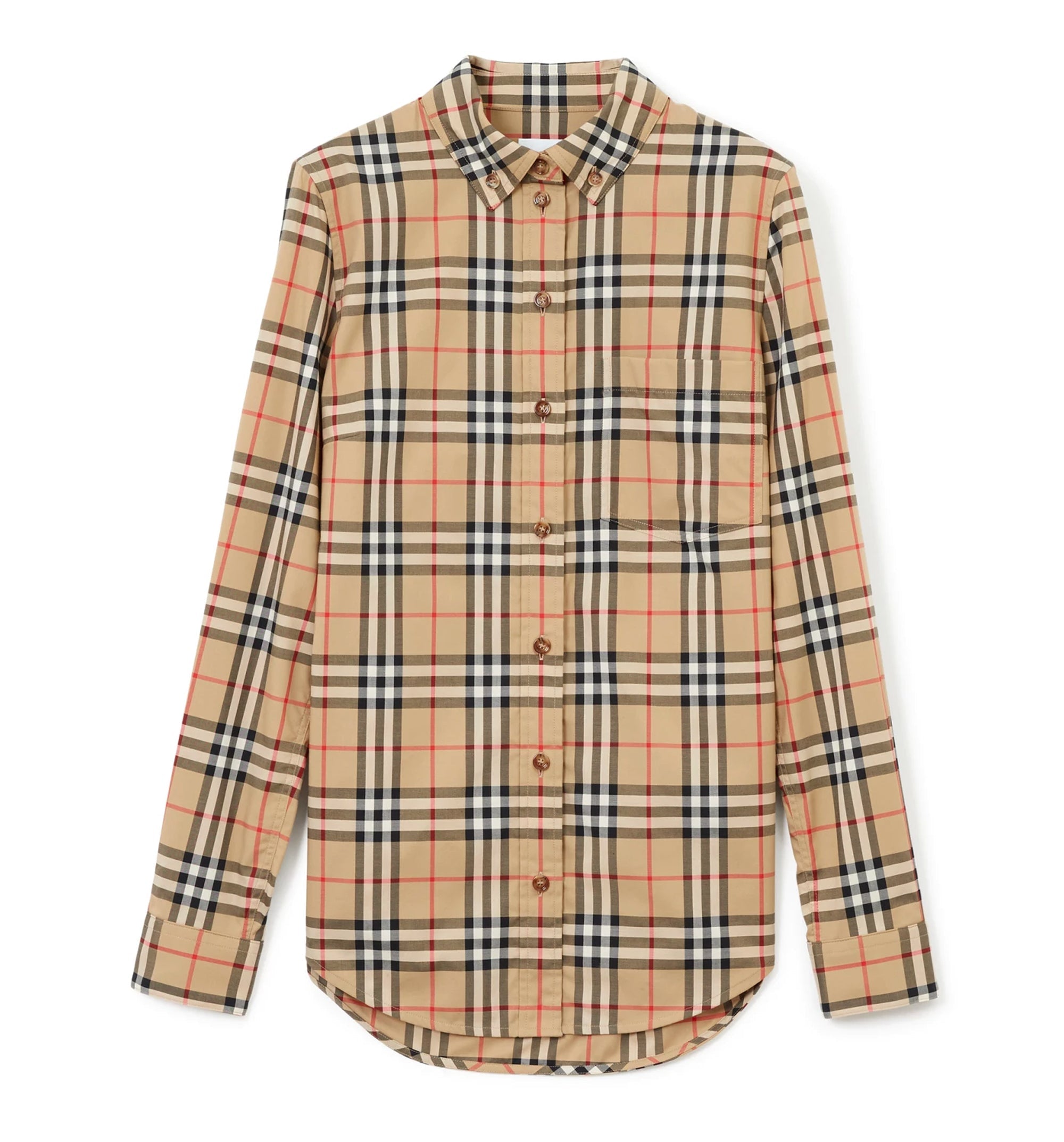 Check Cotton Poplin Shirt