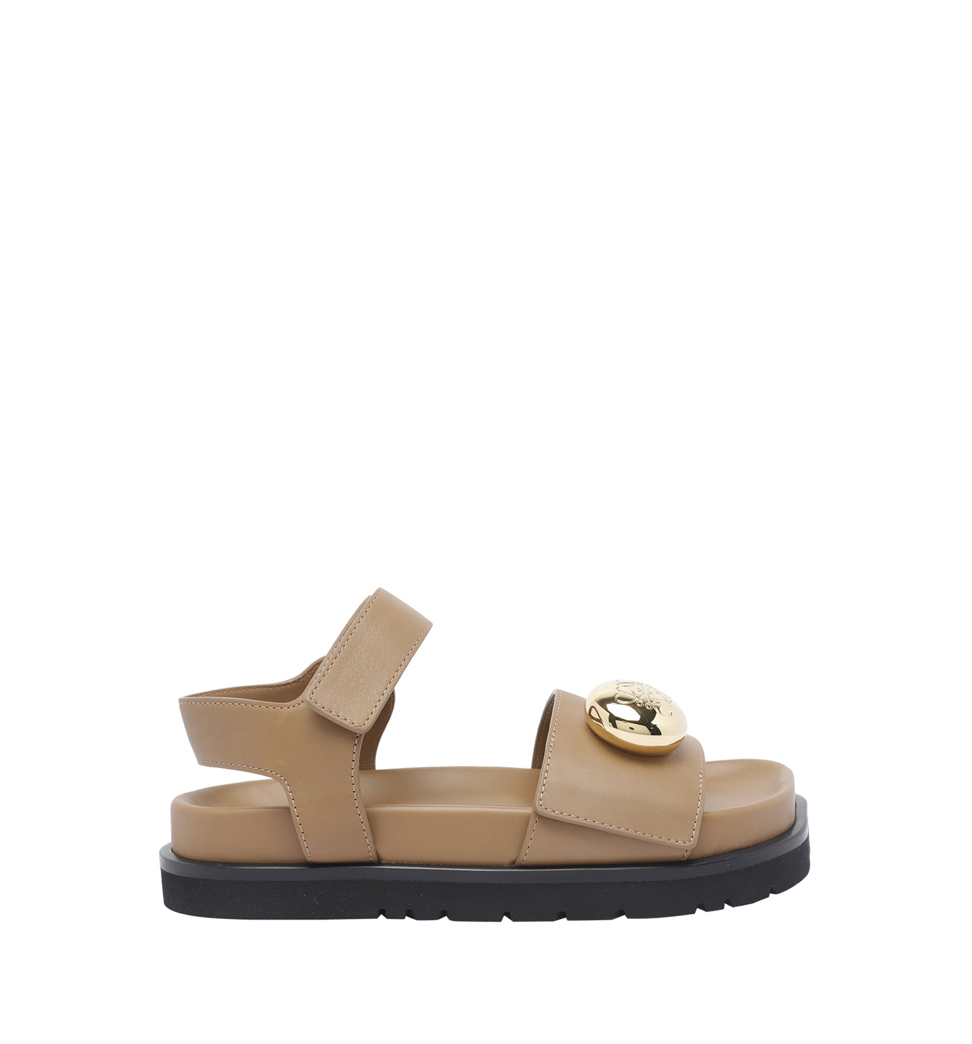 Pebble Fussbett Sandal In Soft Calfskin