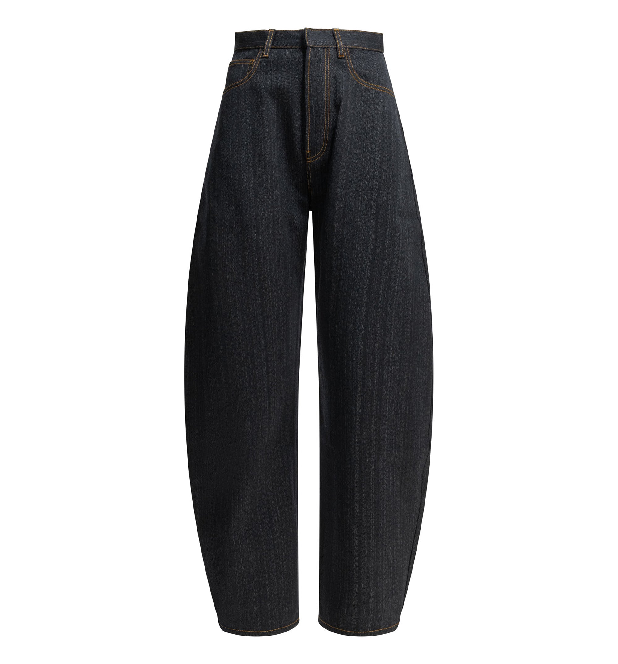 "Round" Wide-Leg Jeans