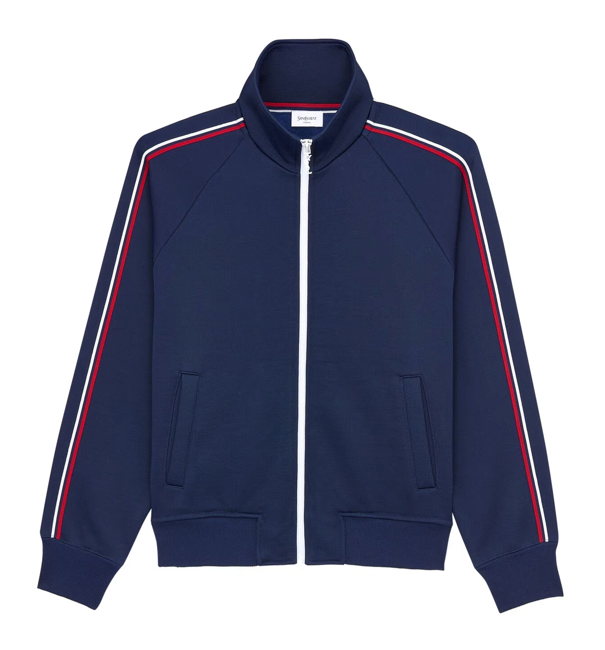 Track Jacket In Cotton And Nylon