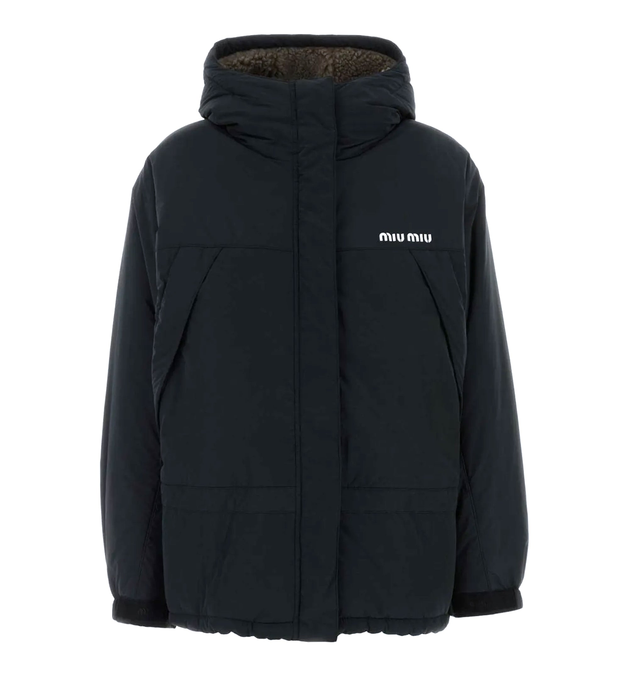 Hooded Logo Down Jacket