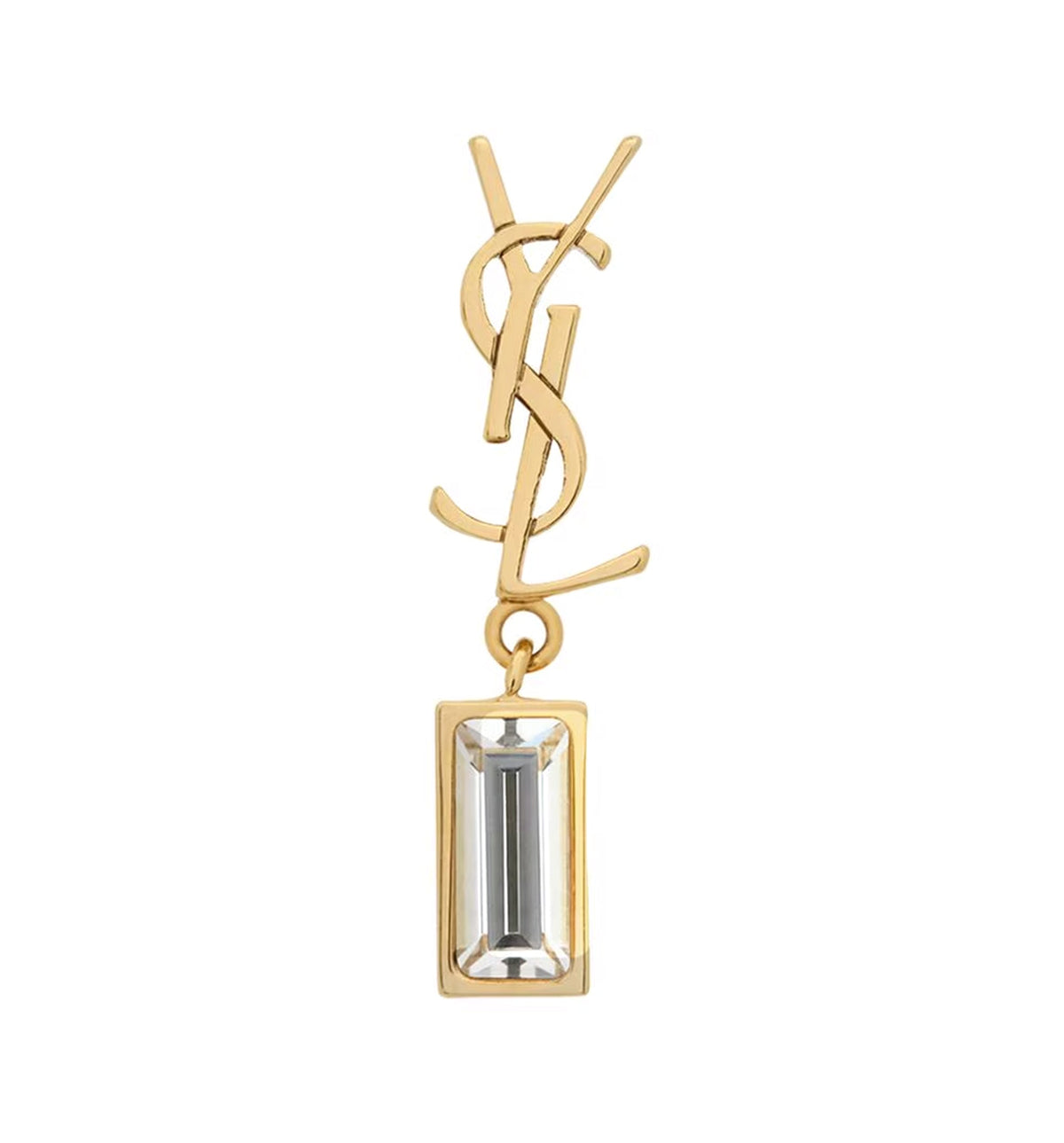 Cassandre Single Earring In Metal And Rhinestones
