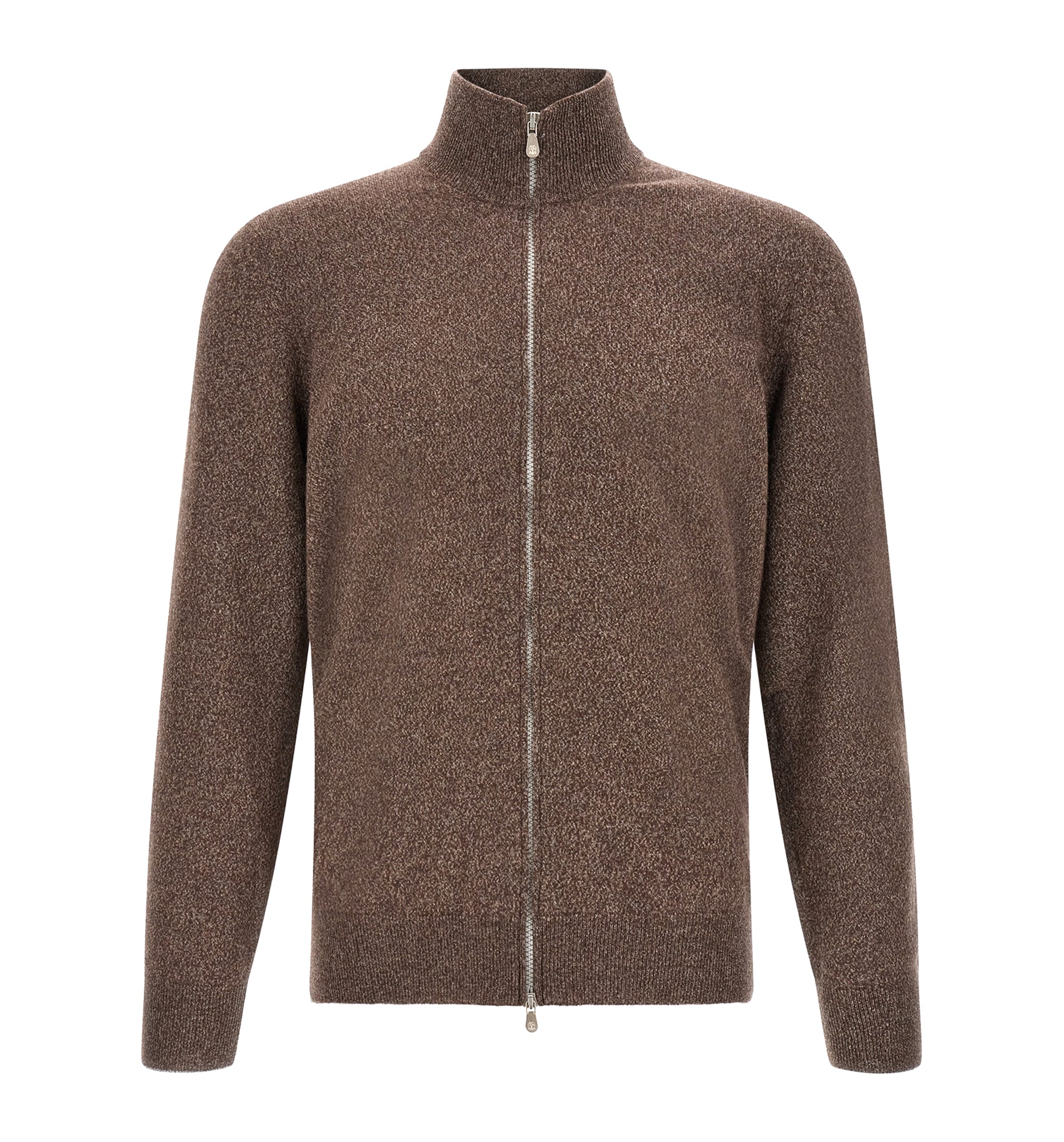 High neck cardigan with zip