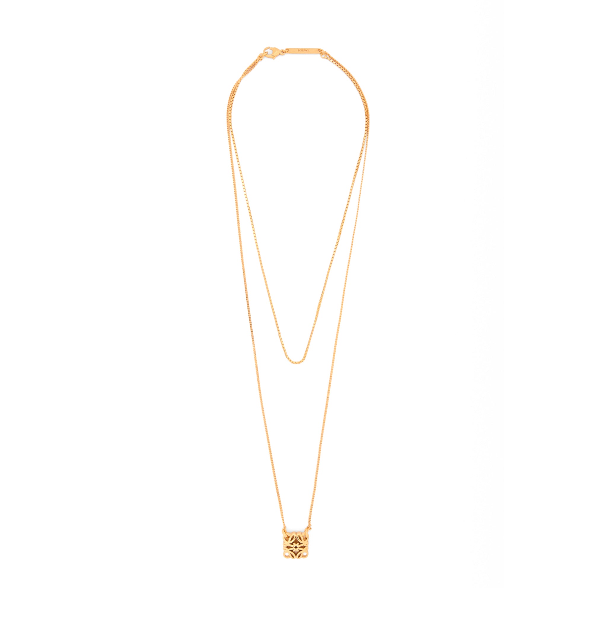 Paula's Ibiza -Anagram Bombè Brass Necklace