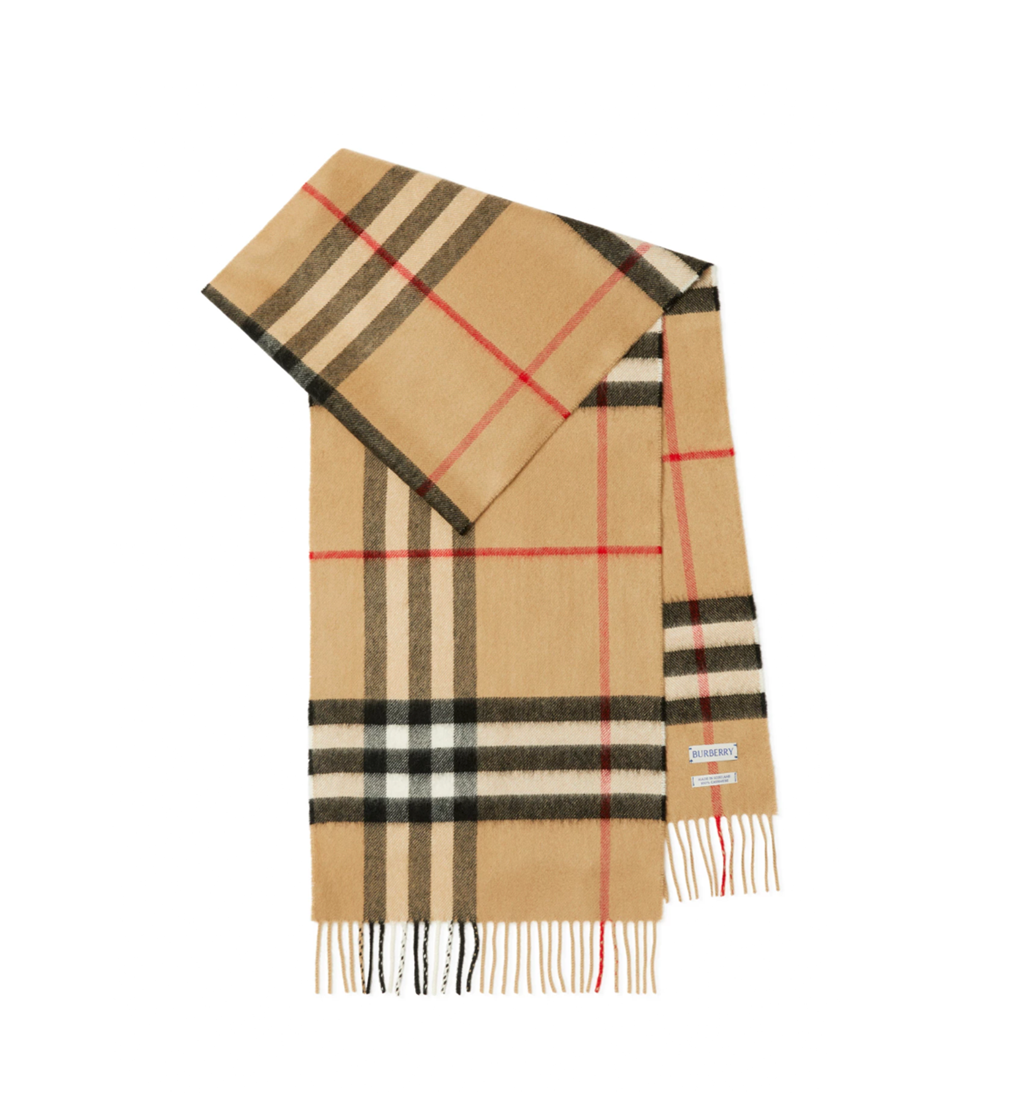 Check Cashmere Scarf