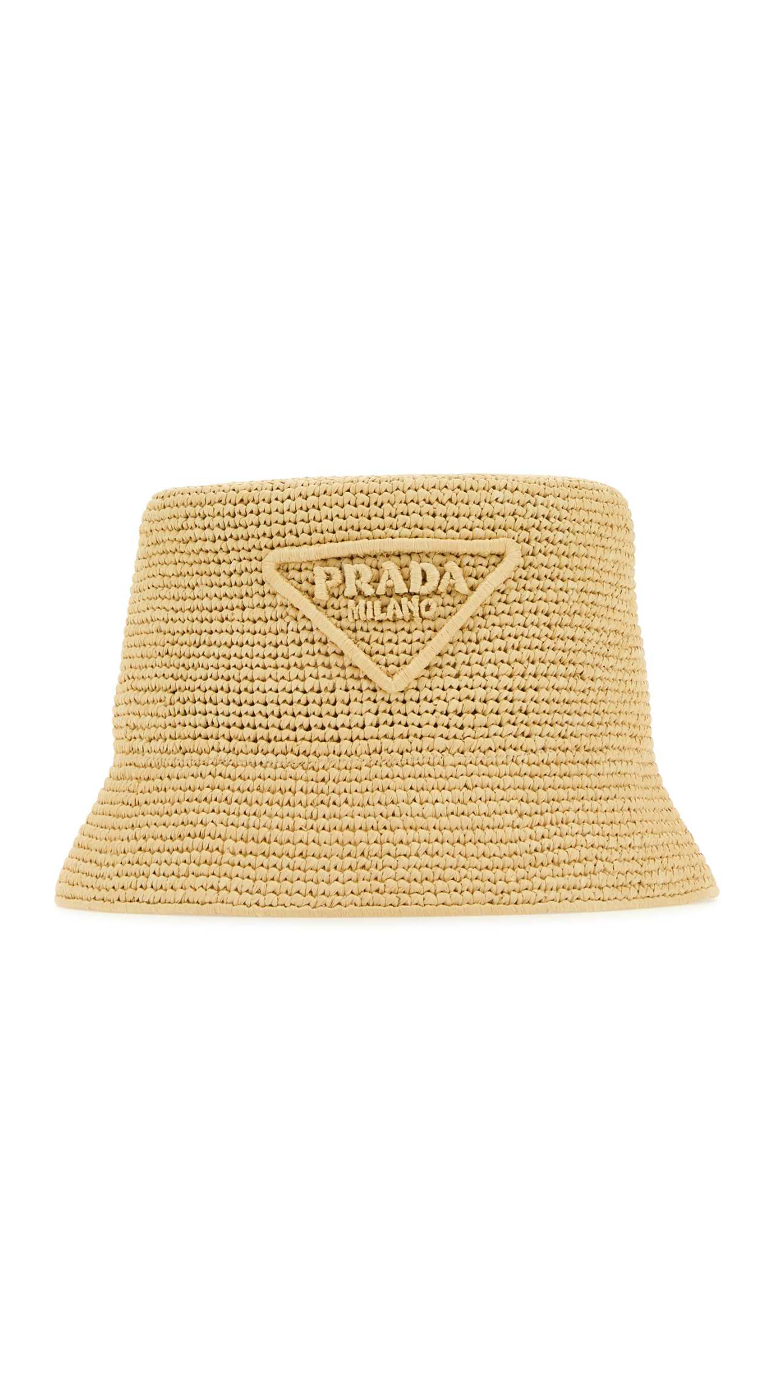 Drill Raffia Bucket Hat - Natural