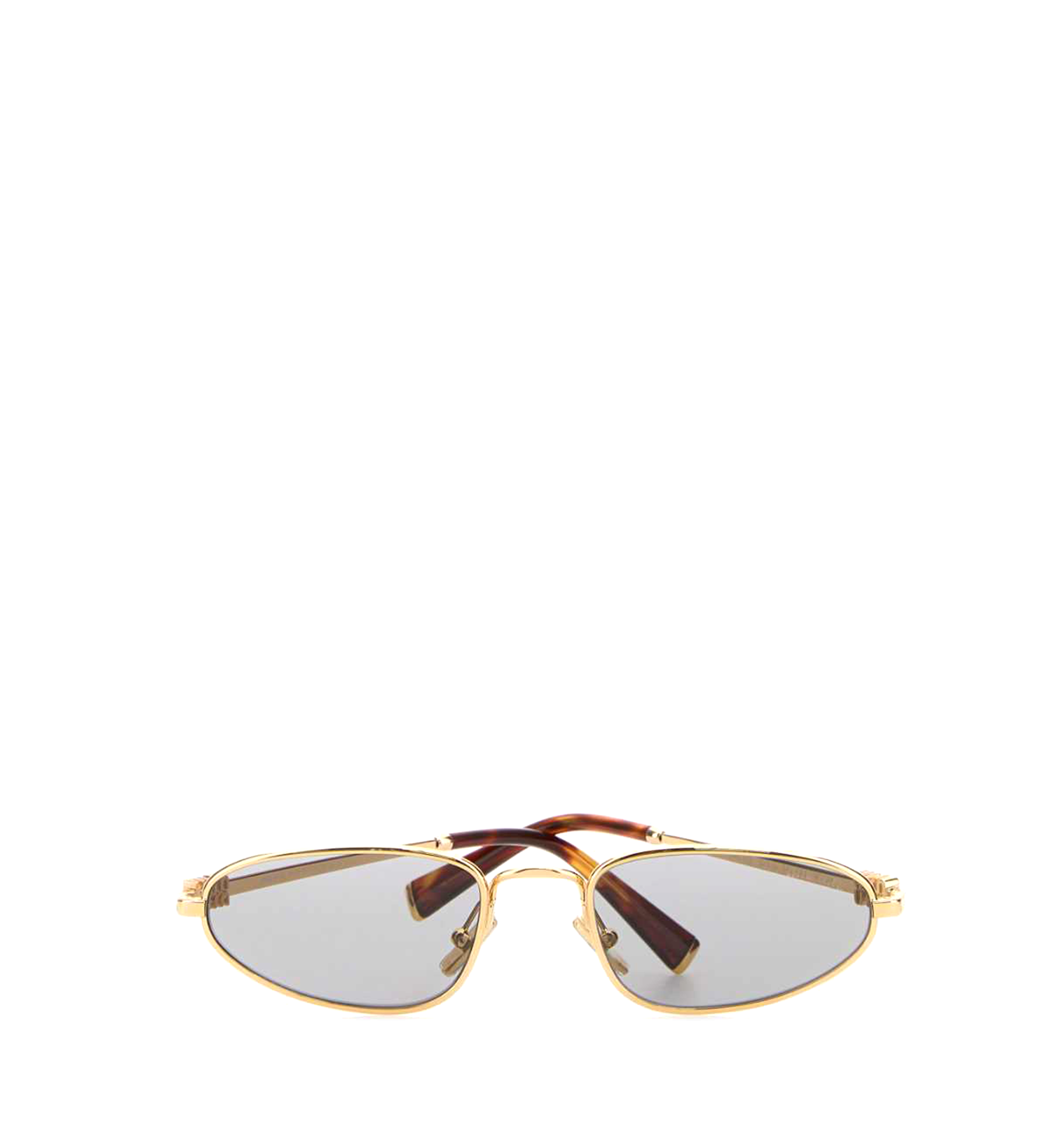 Miu Miu Logo Sunglasses in Gold Metal
