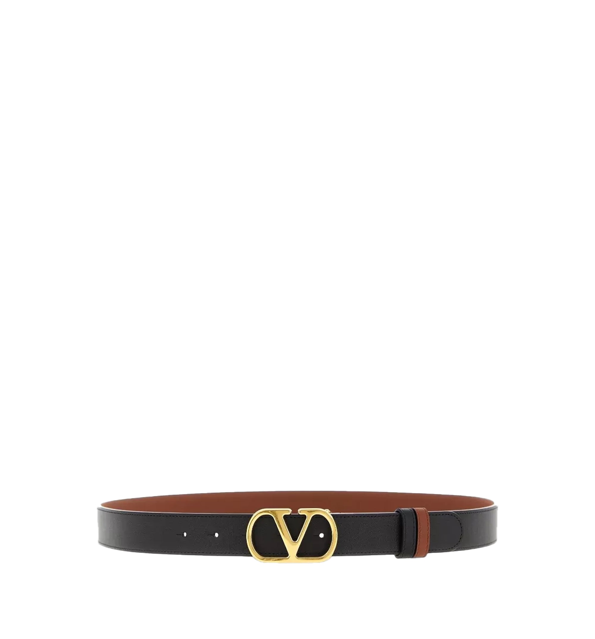 VLogo Signature Reversible Shiny Calfskin Belt - 30Mm / 1.2 In
