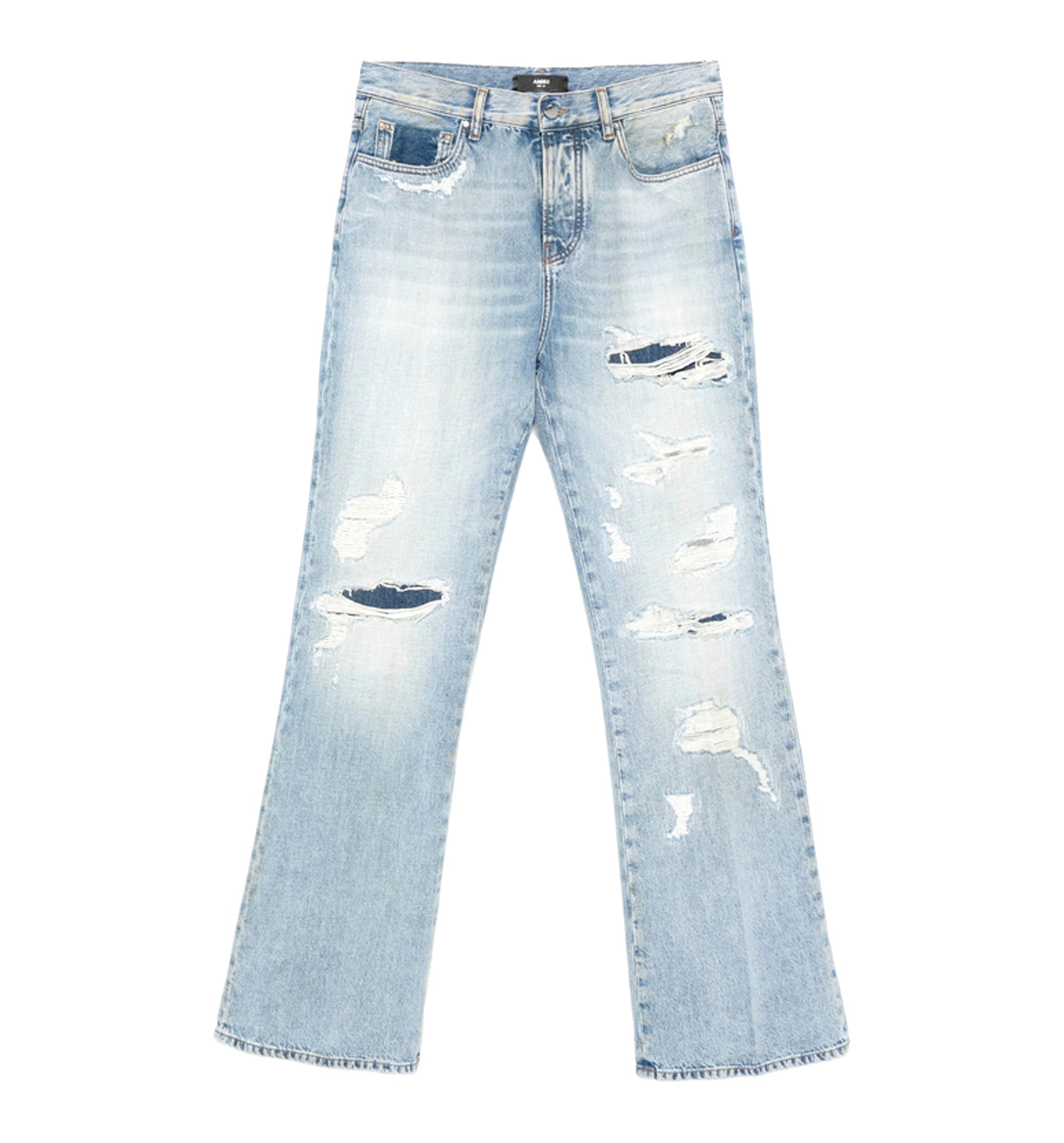 Distressed Boot Cut Jeans