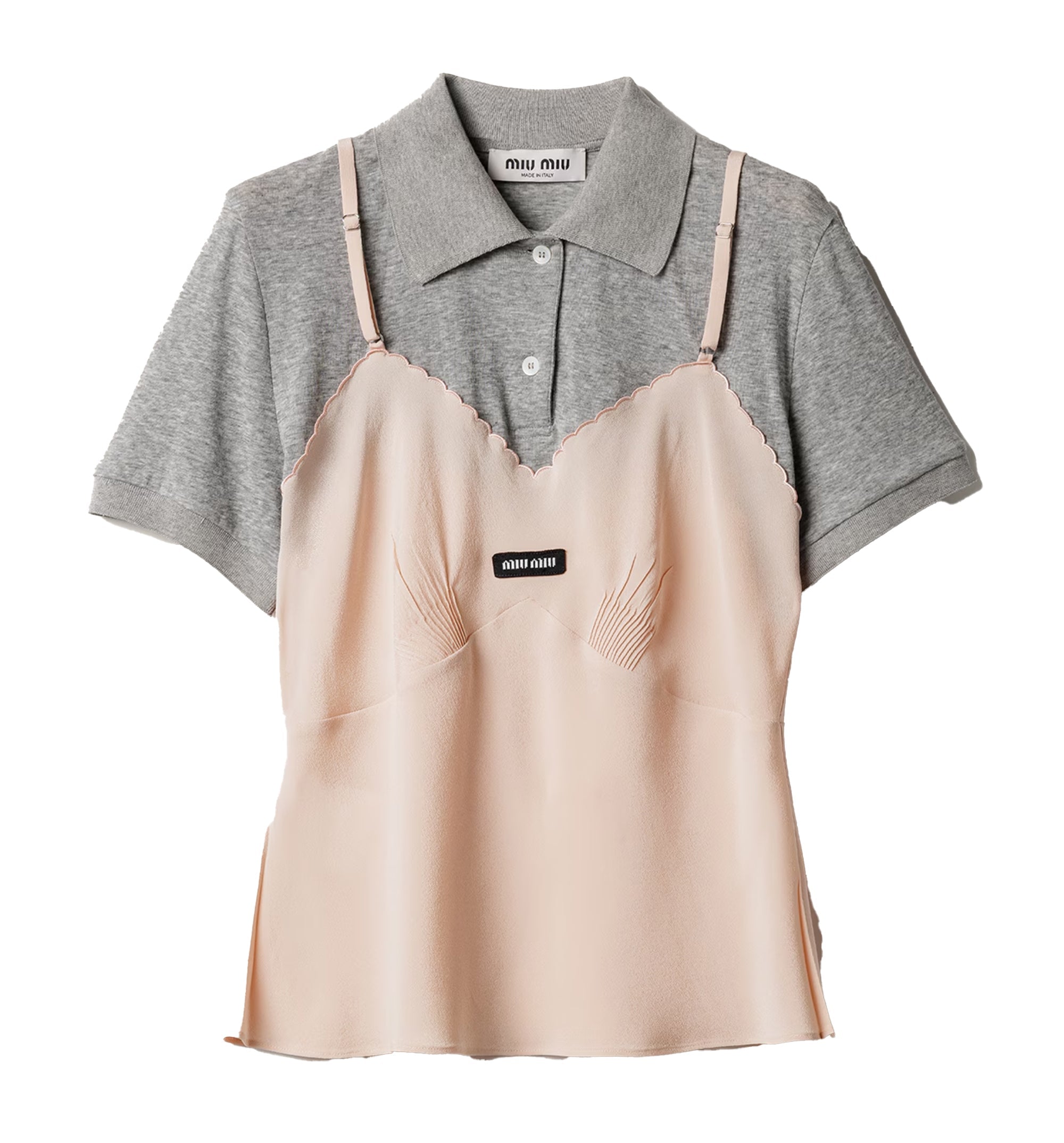 Marocain crepe top