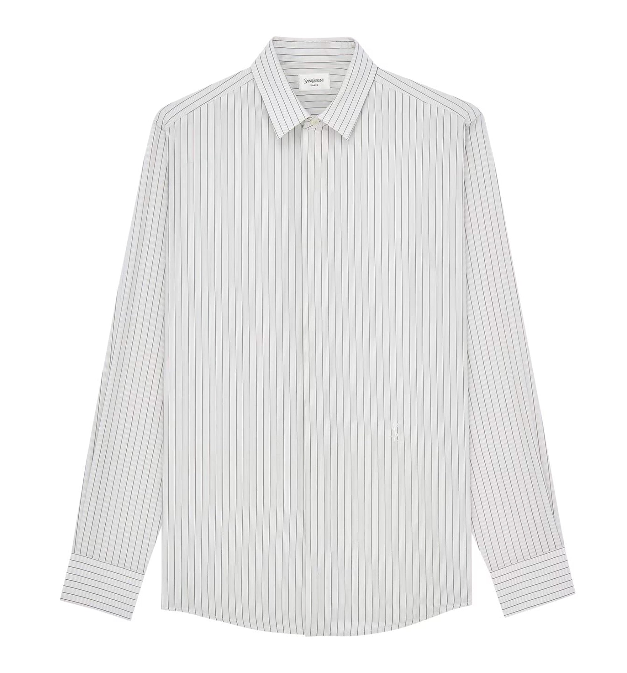 Cassandre Slim Shirt In Striped Viscose