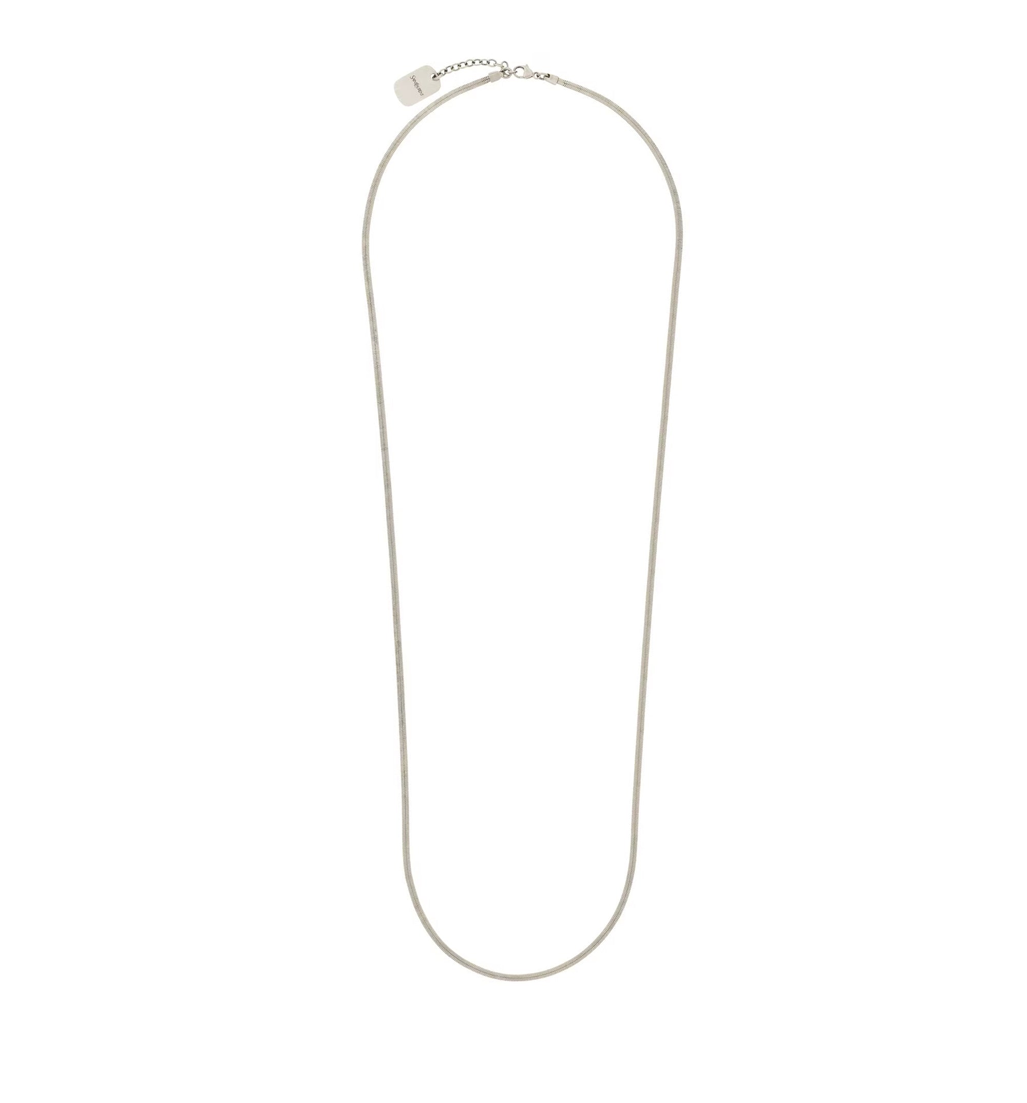 Long Chain Necklace In Metal