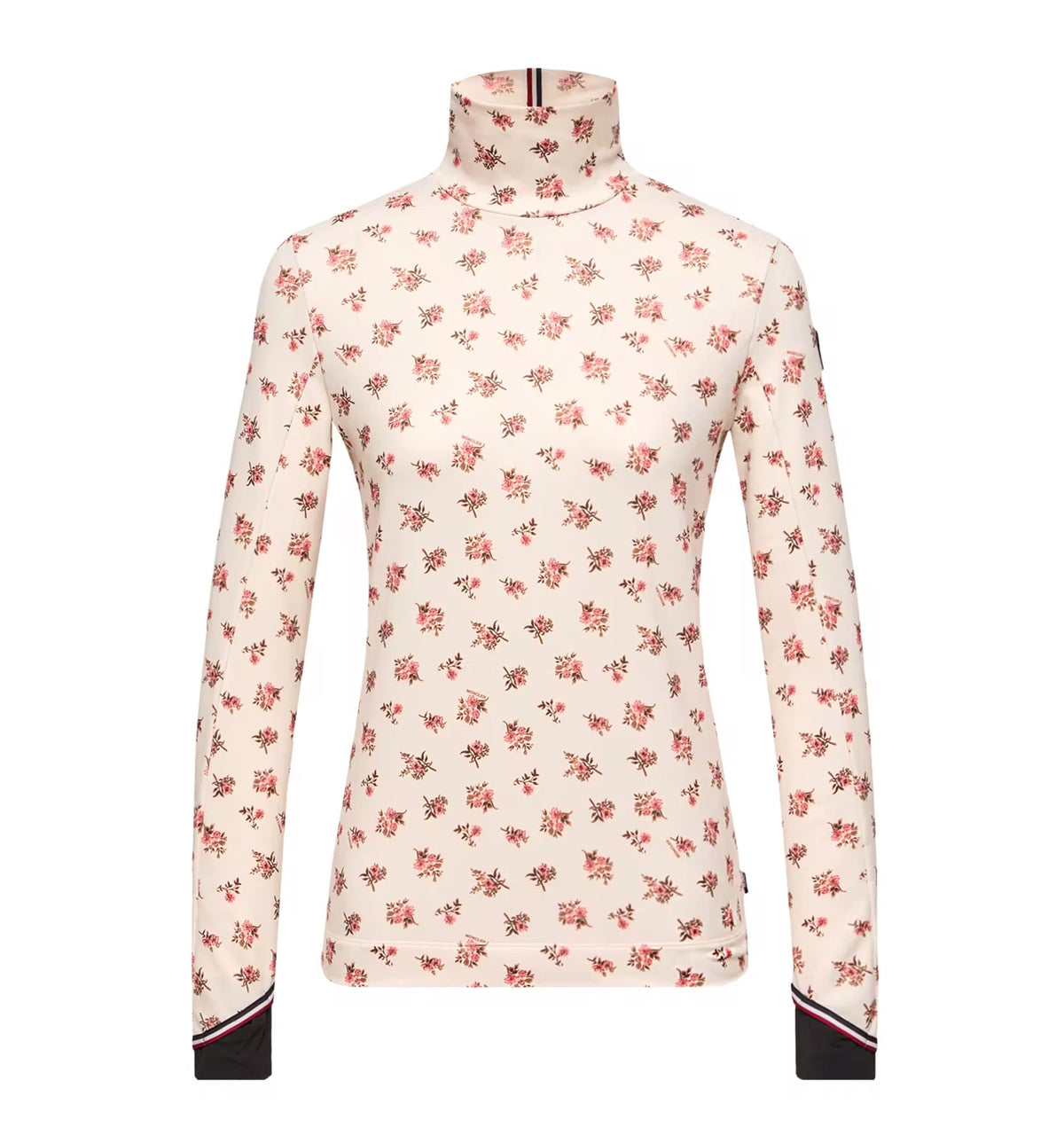 Floral Print Turtleneck