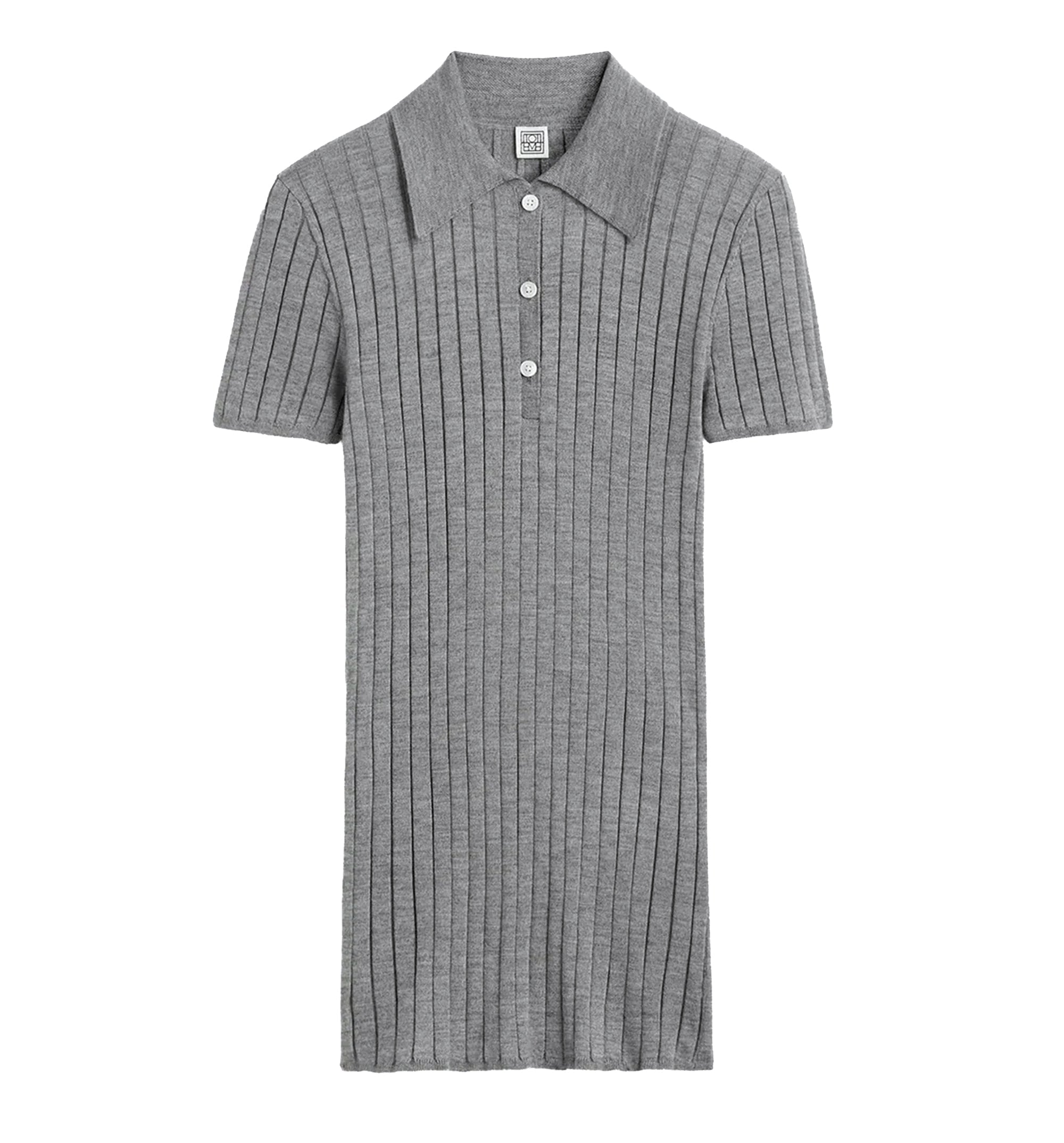 Ribbed Cashmere Silk Polo