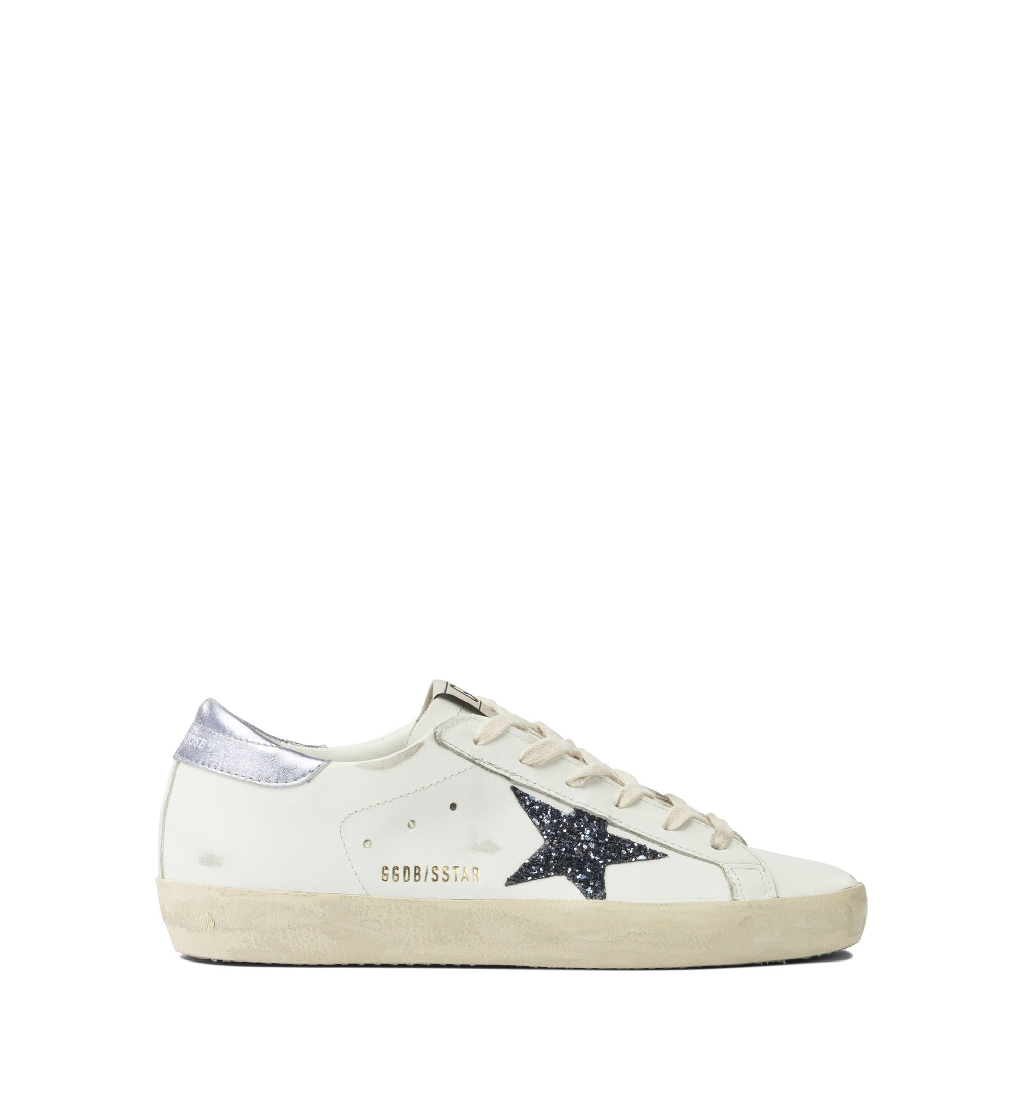 Women’s Super-Star Sneakers with Glitter Star and Laminated Heel Tab