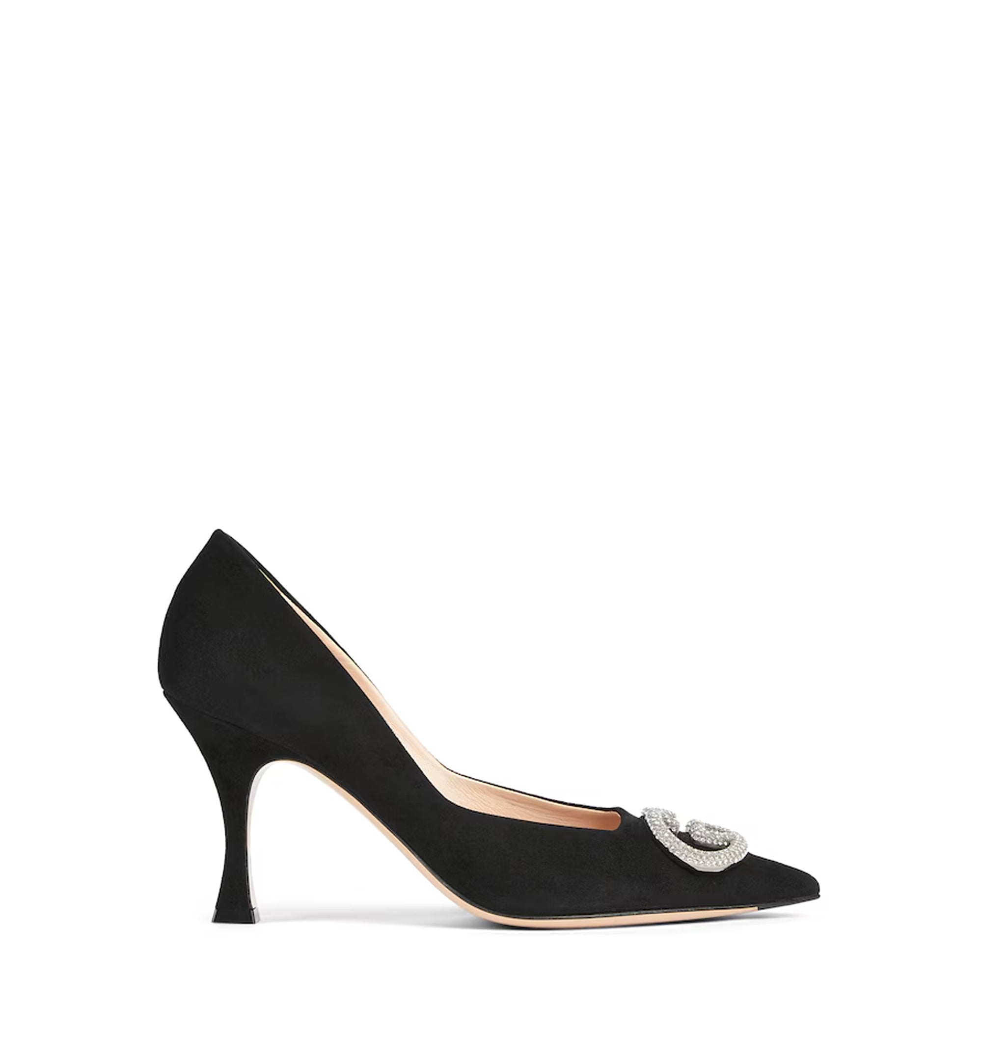 Women's Pump With Crystal Interlocking G