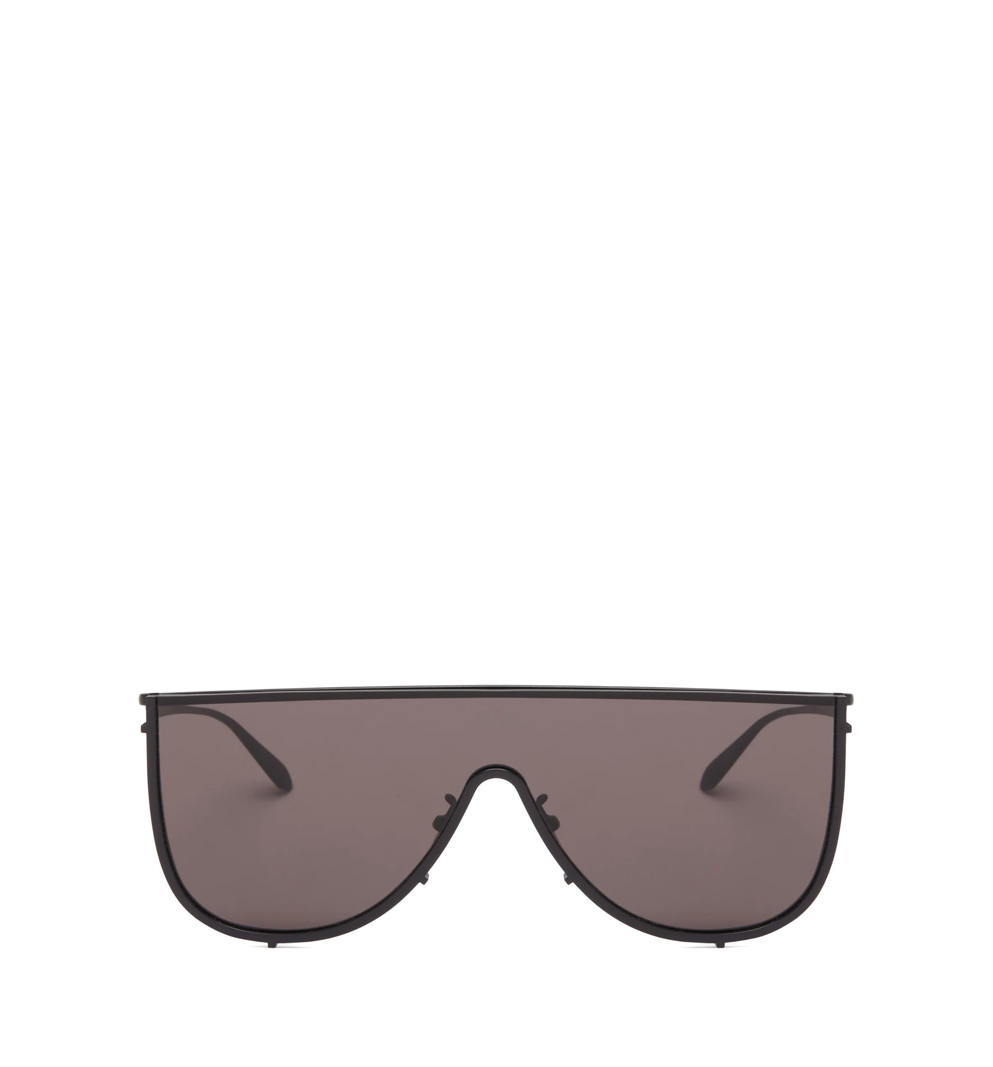 Black Metal Shield Sunglasses