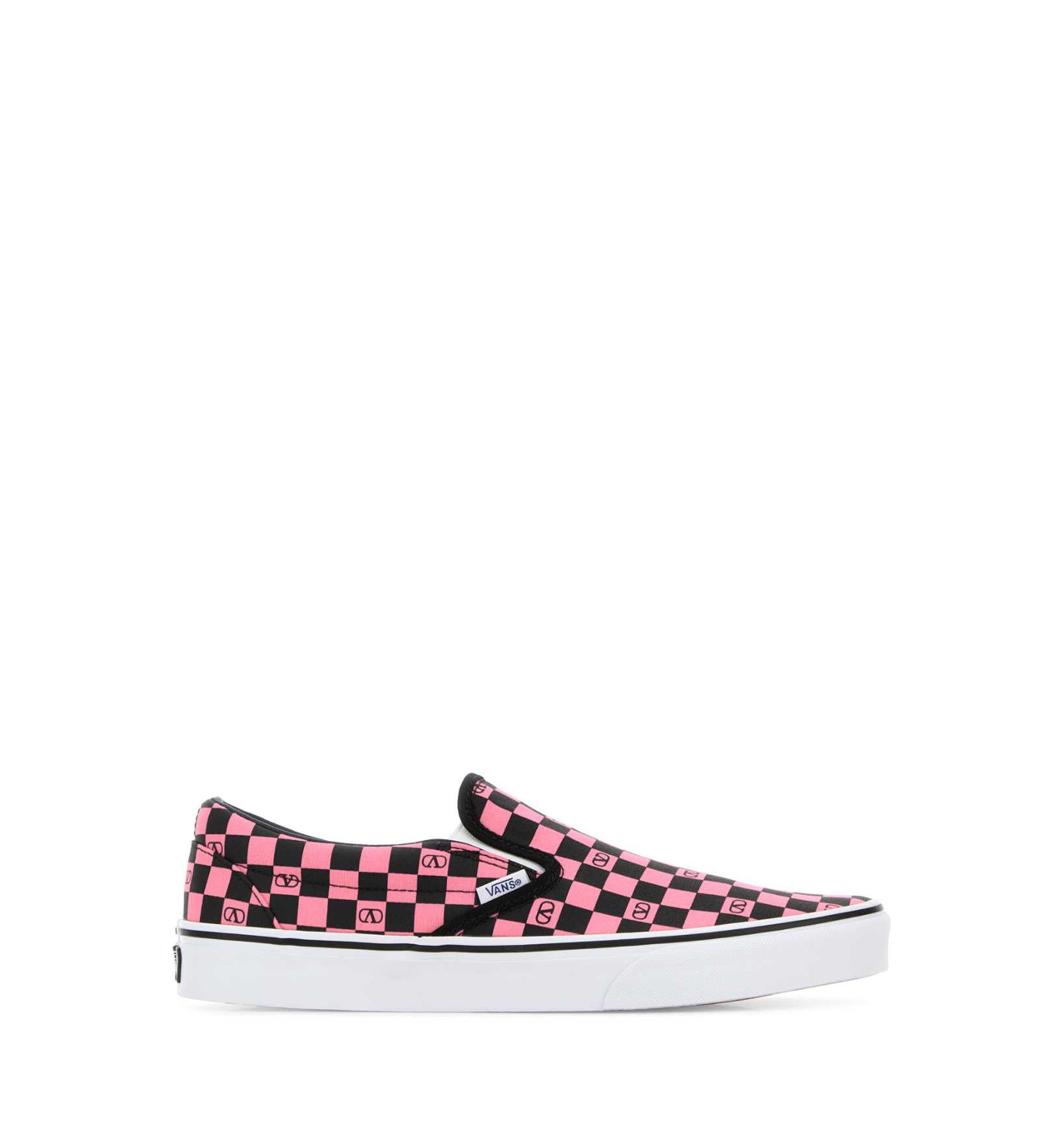 Valentino Garavani And Vans Fabric Slip-On Trainer With VLogo Checkerboard Print