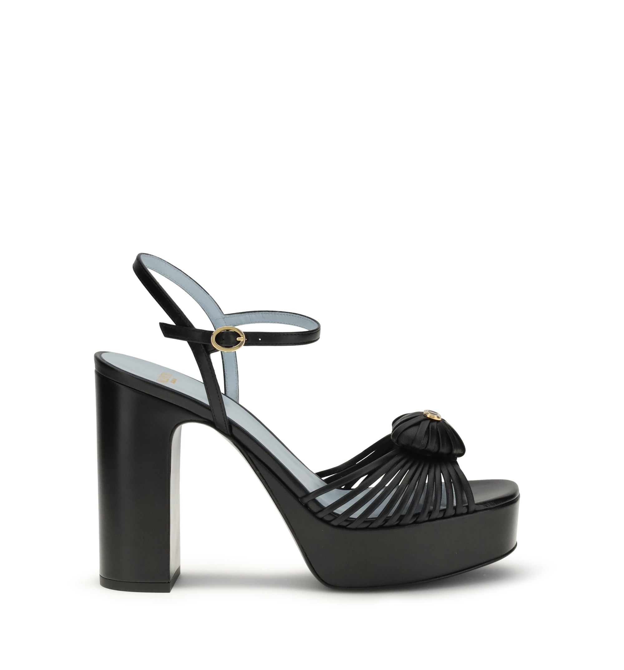 Coeur Royal Platform Sandal In Kidskin 115mm