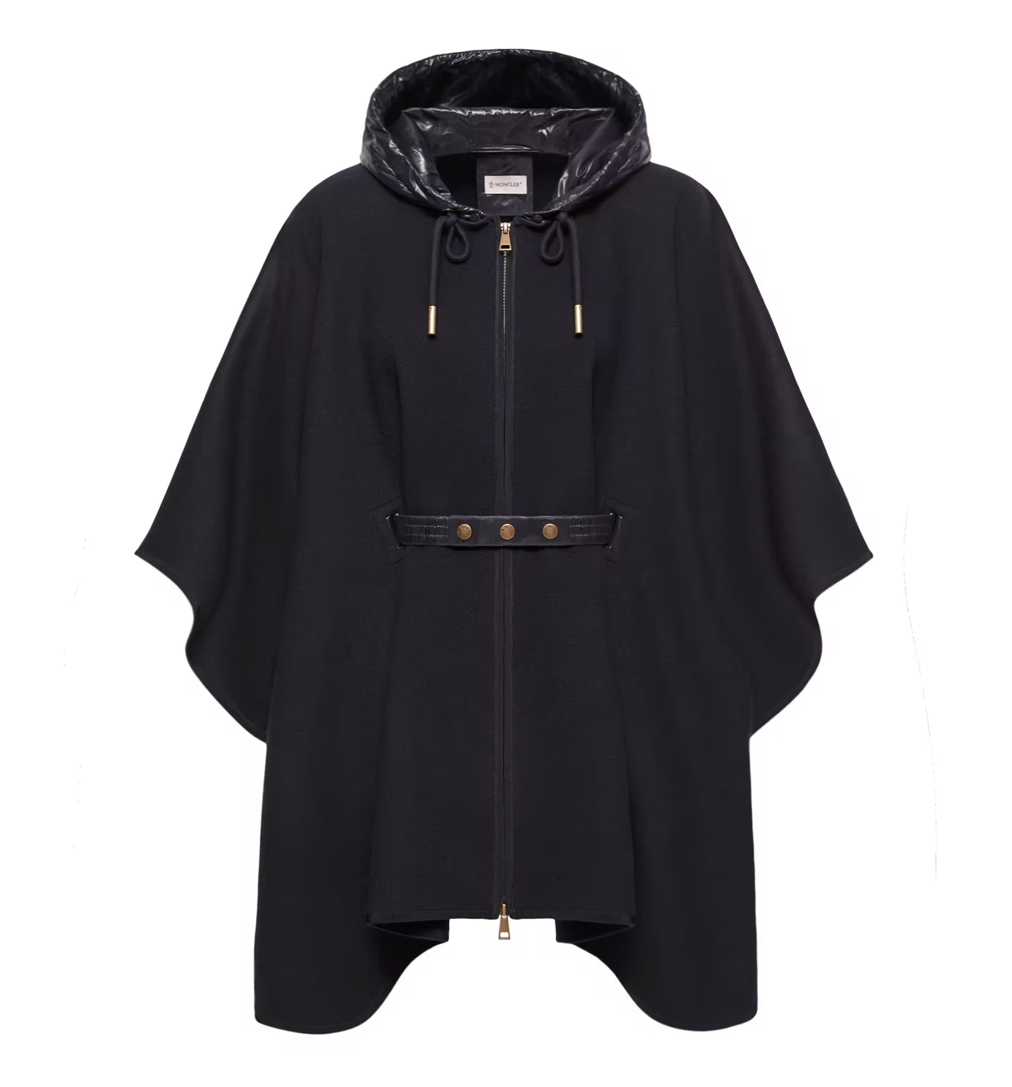 Padded Wool Blend Cape