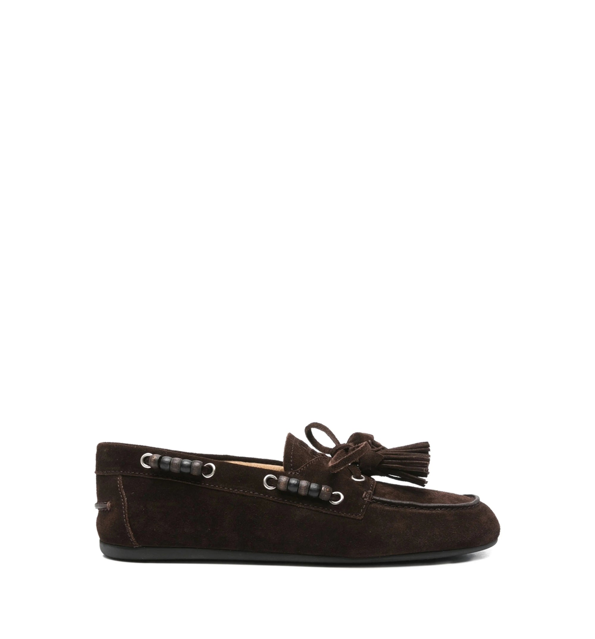Suede Deck shoes with tassels