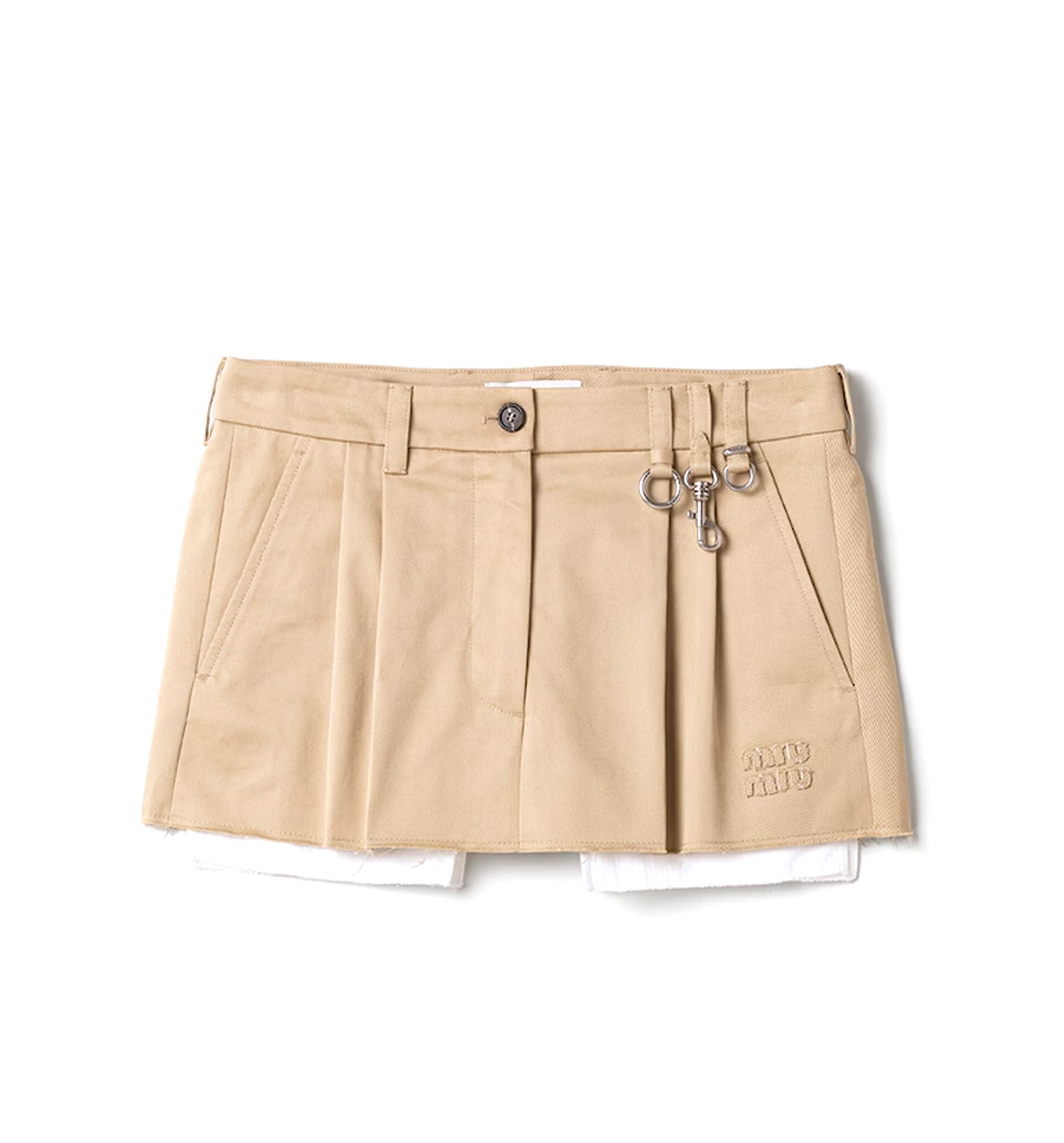 Chino miniskirt