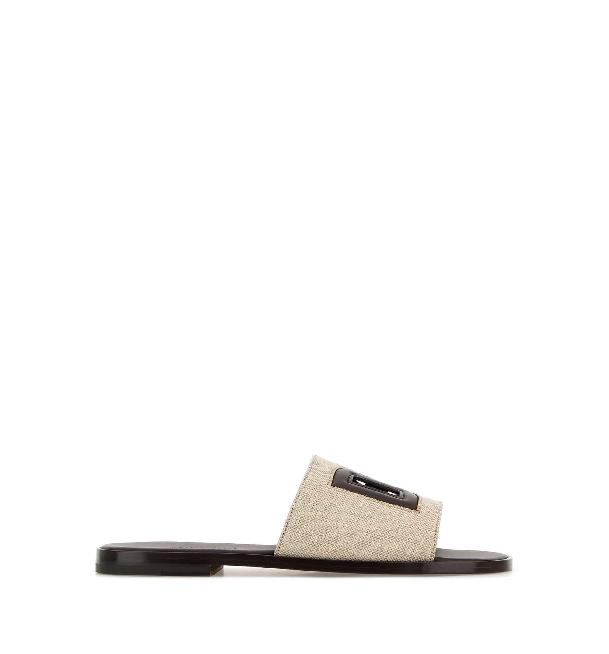 Two-Tone Canvas Slippers