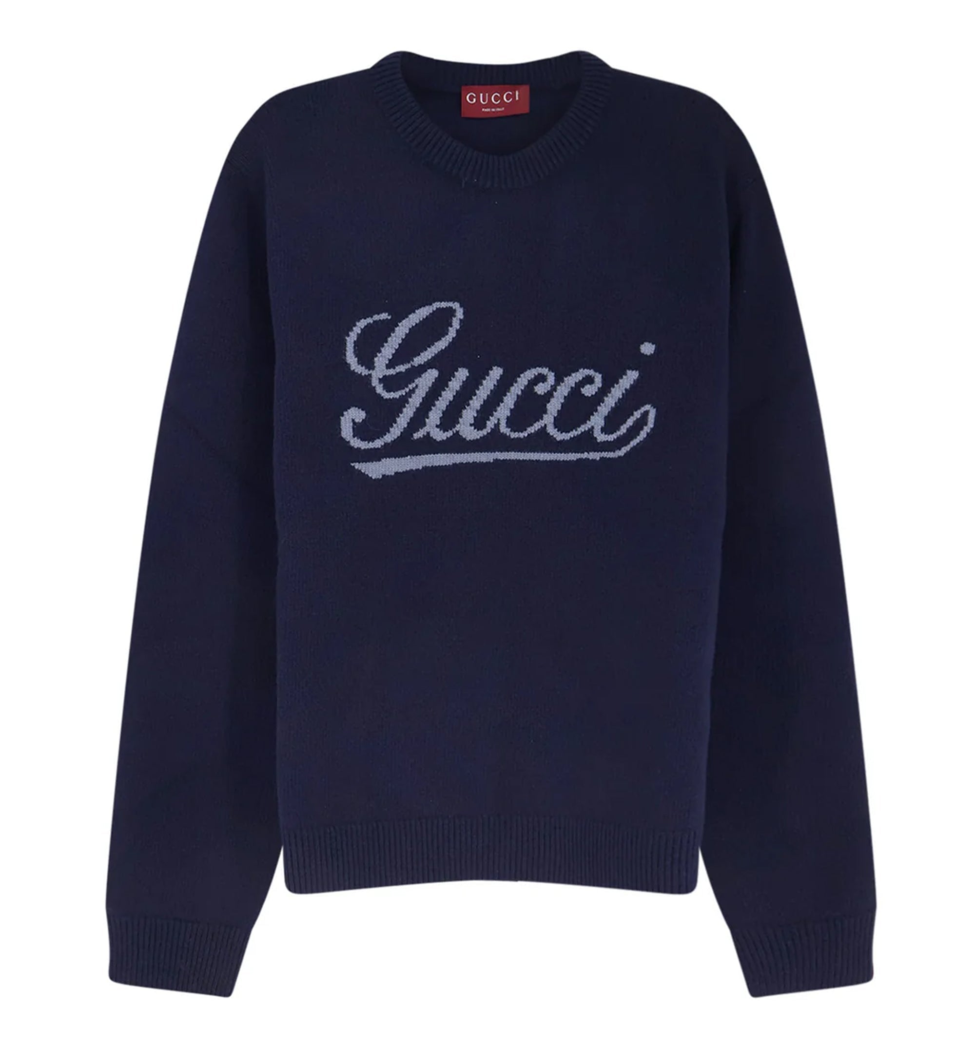 Knit Wool Sweater With Intarsia