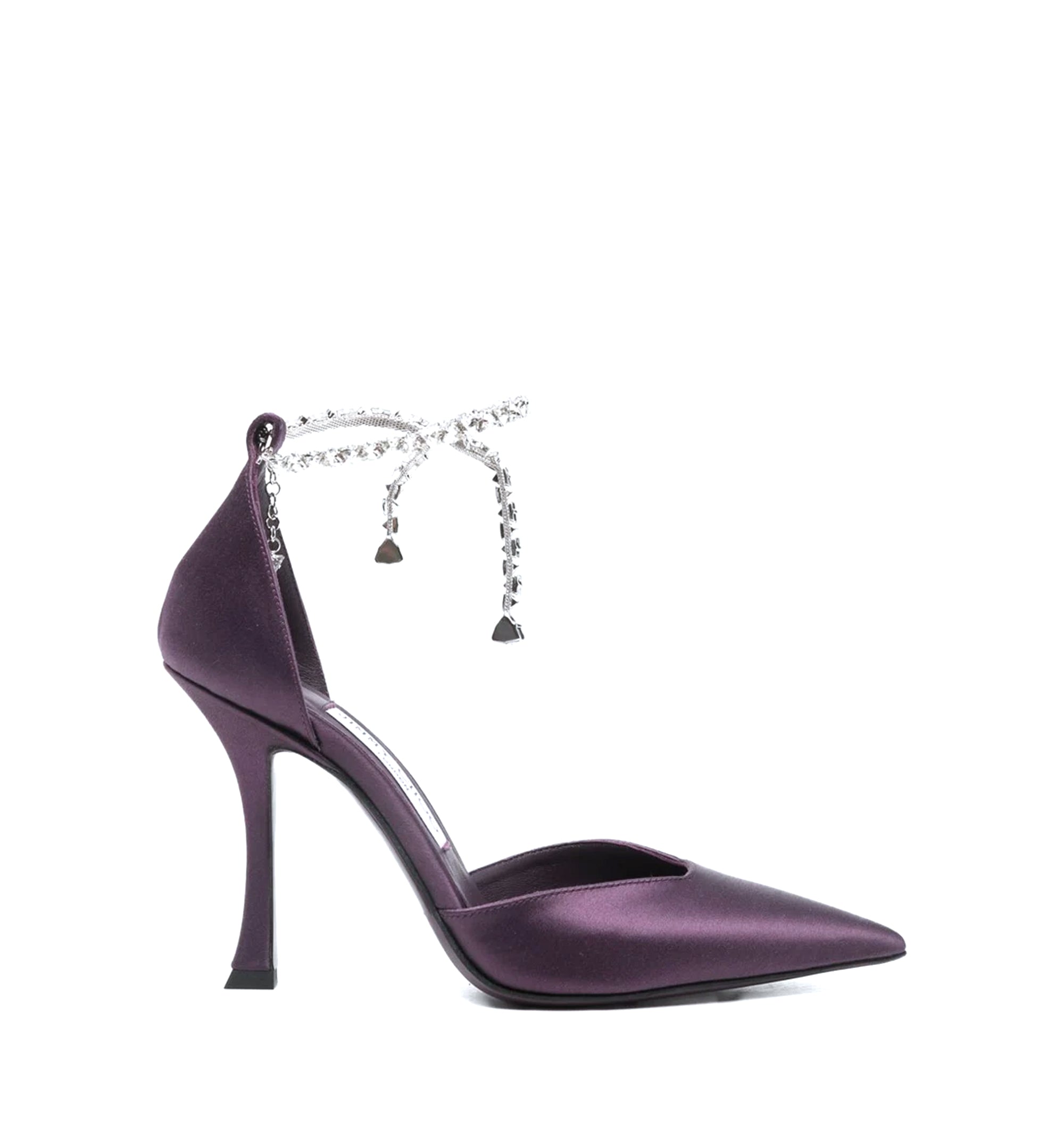 Stevie 100 Satin Crystal Pumps